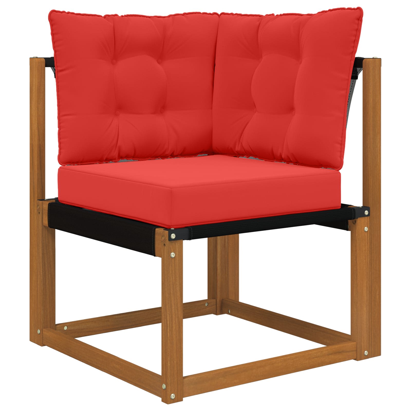 Lauko sofa pagalvėlė 3 pcs Raudona Poliesteris