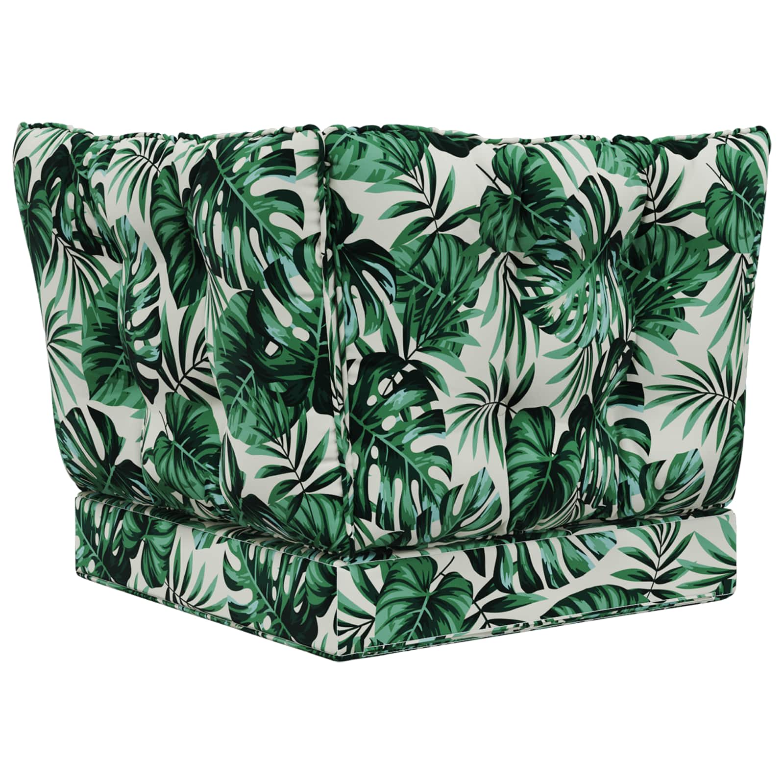 Lauko sofa pagalvėlė 3 pcs Lapų raštas Poliesteris
