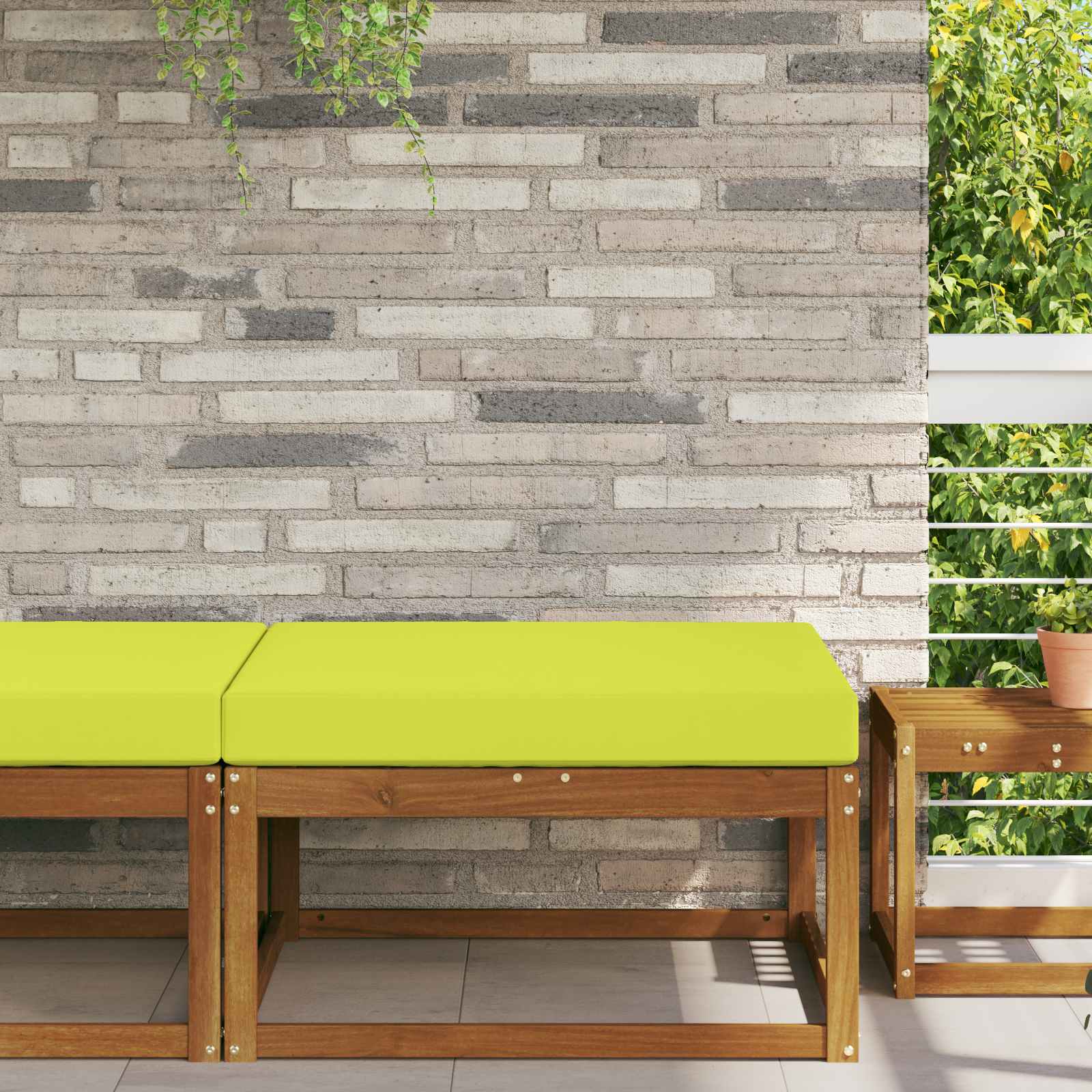 Lauko sofa pagalvėlė Žalia 80 x 80 x 8 cm Poliesteris