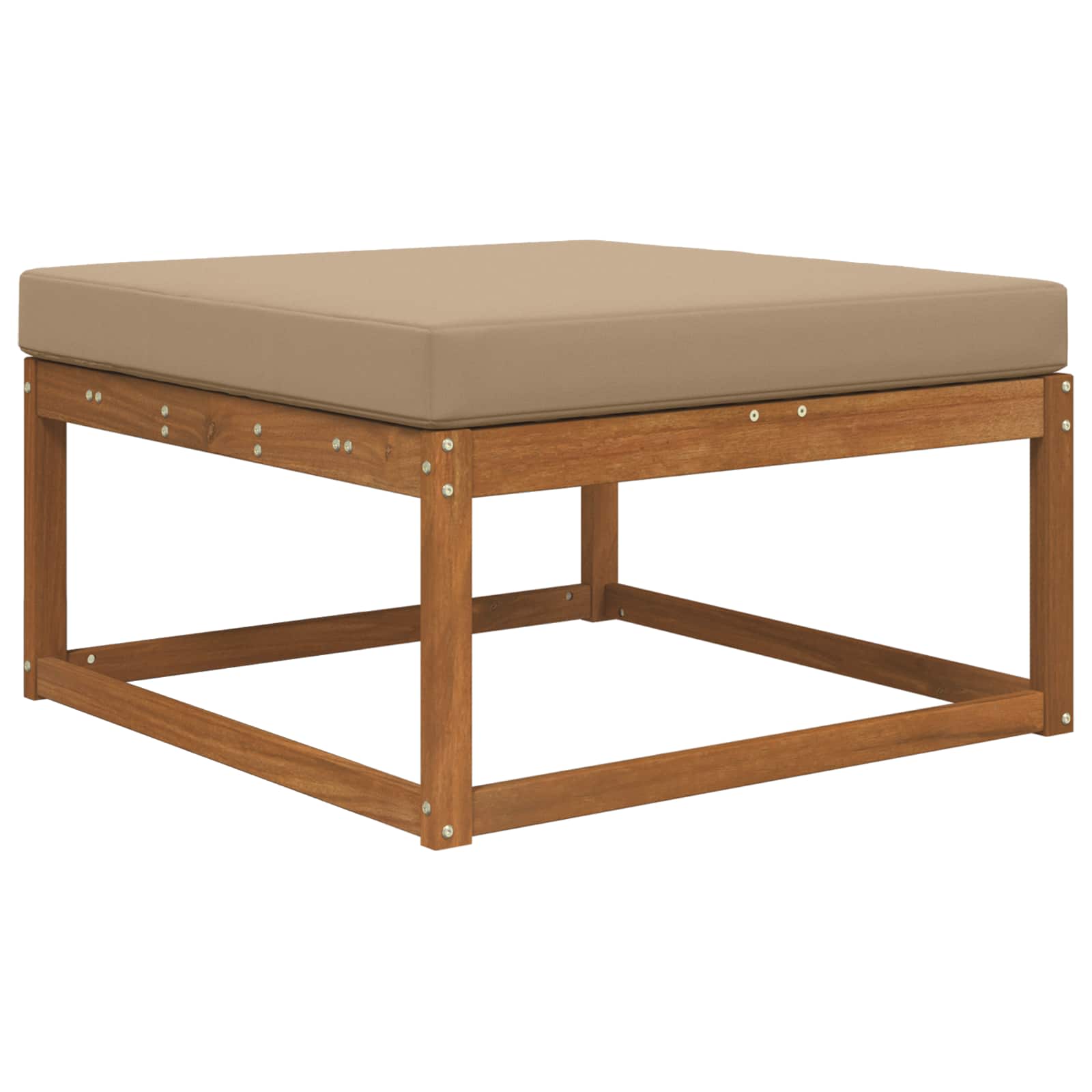 Lauko sofa pagalvėlė Taupe 80 x 80 x 8 cm Poliesteris
