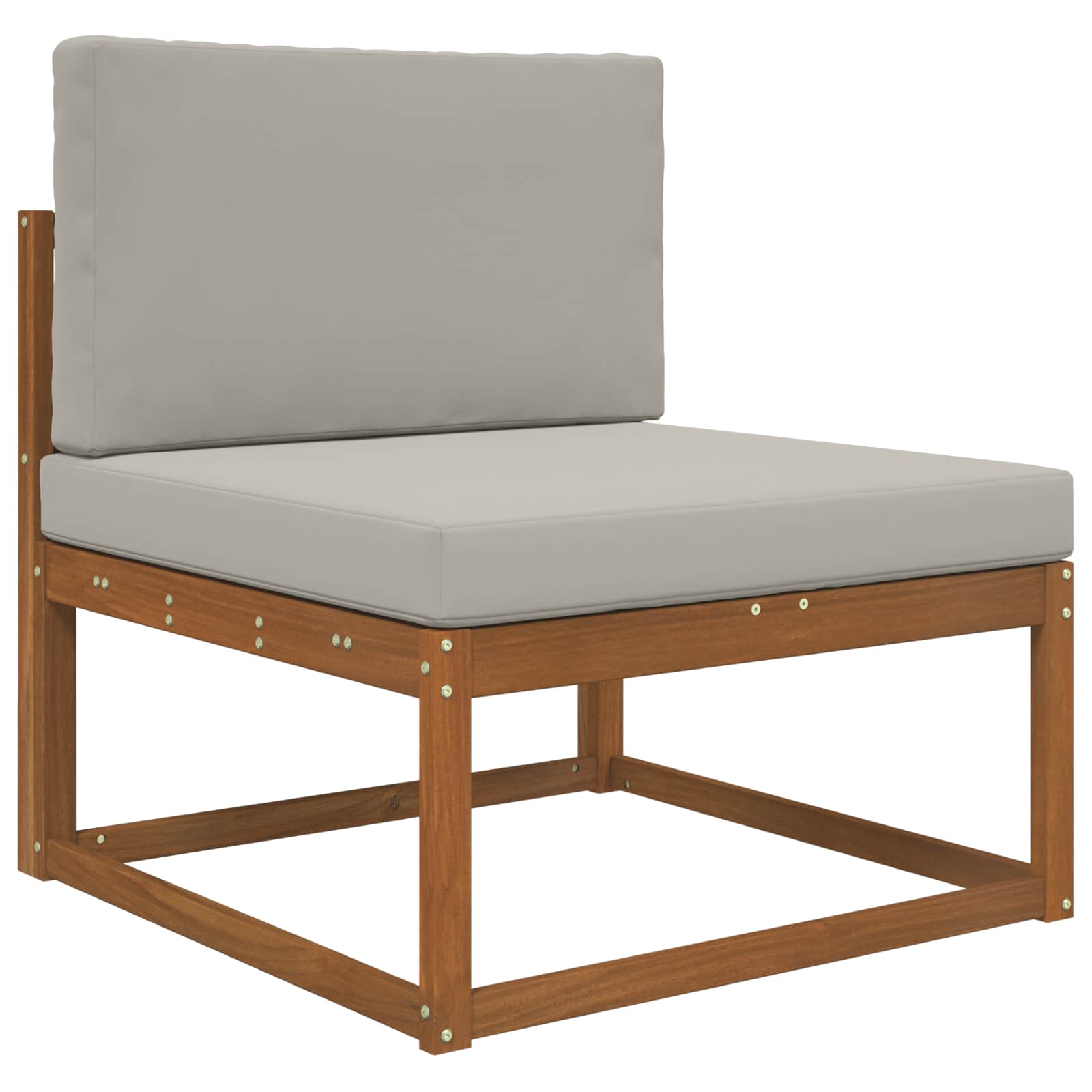 Lauko sofa pagalvėlė 2 pcs Pilka Poliesteris