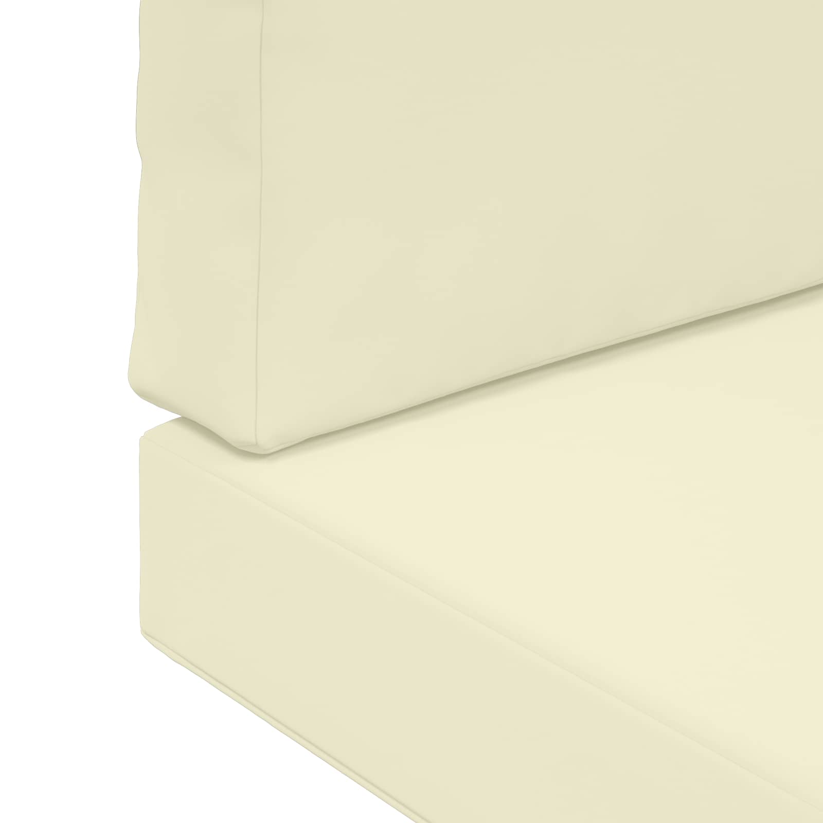 Lauko sofa pagalvėlė 2 pcs Kreminė Poliesteris