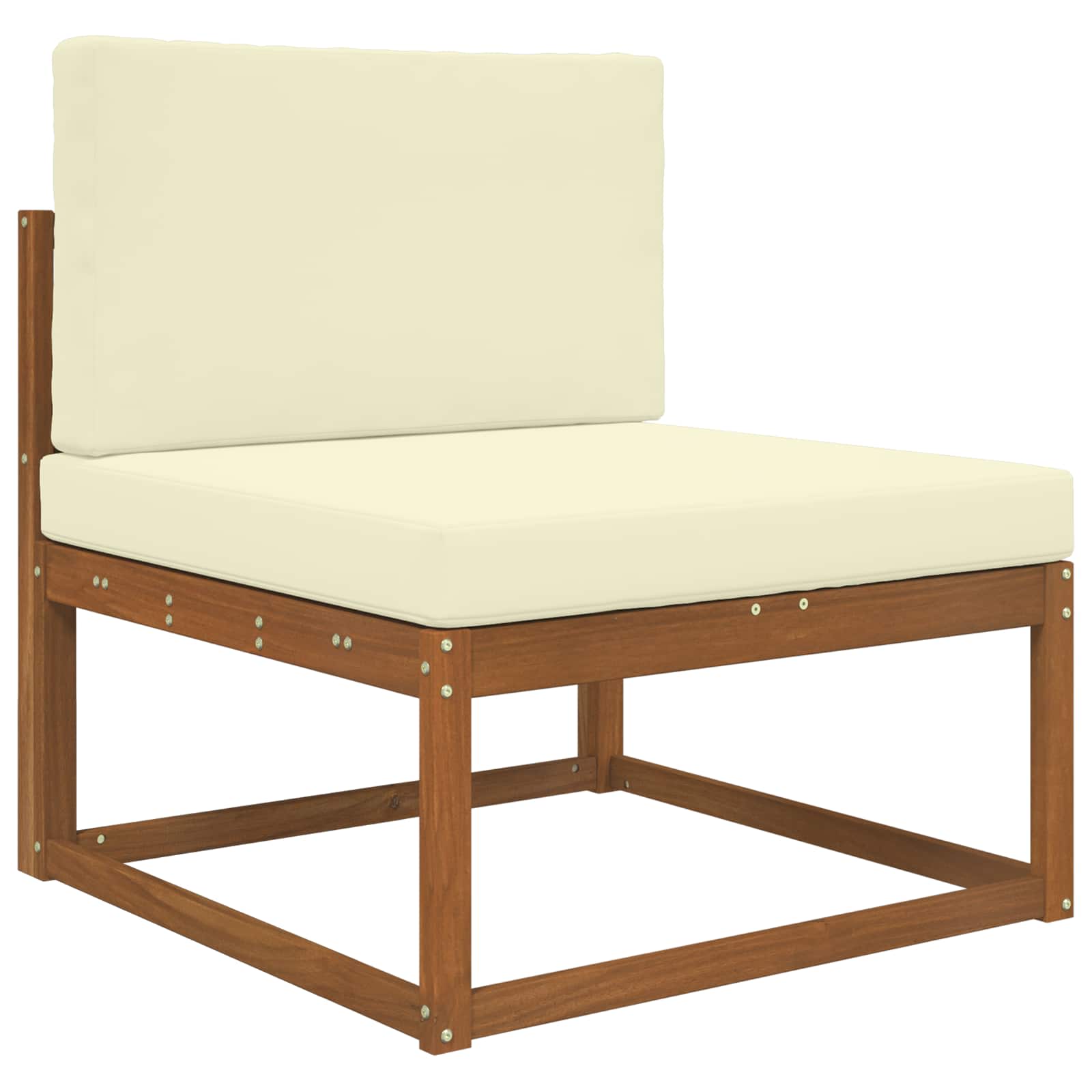 Lauko sofa pagalvėlė 2 pcs Kreminė Poliesteris