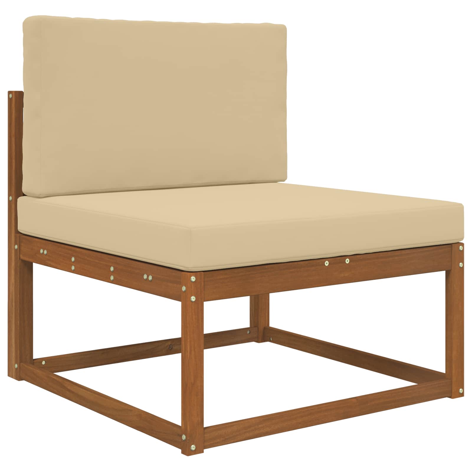 Lauko sofa pagalvėlė 2 pcs Smėlio Poliesteris