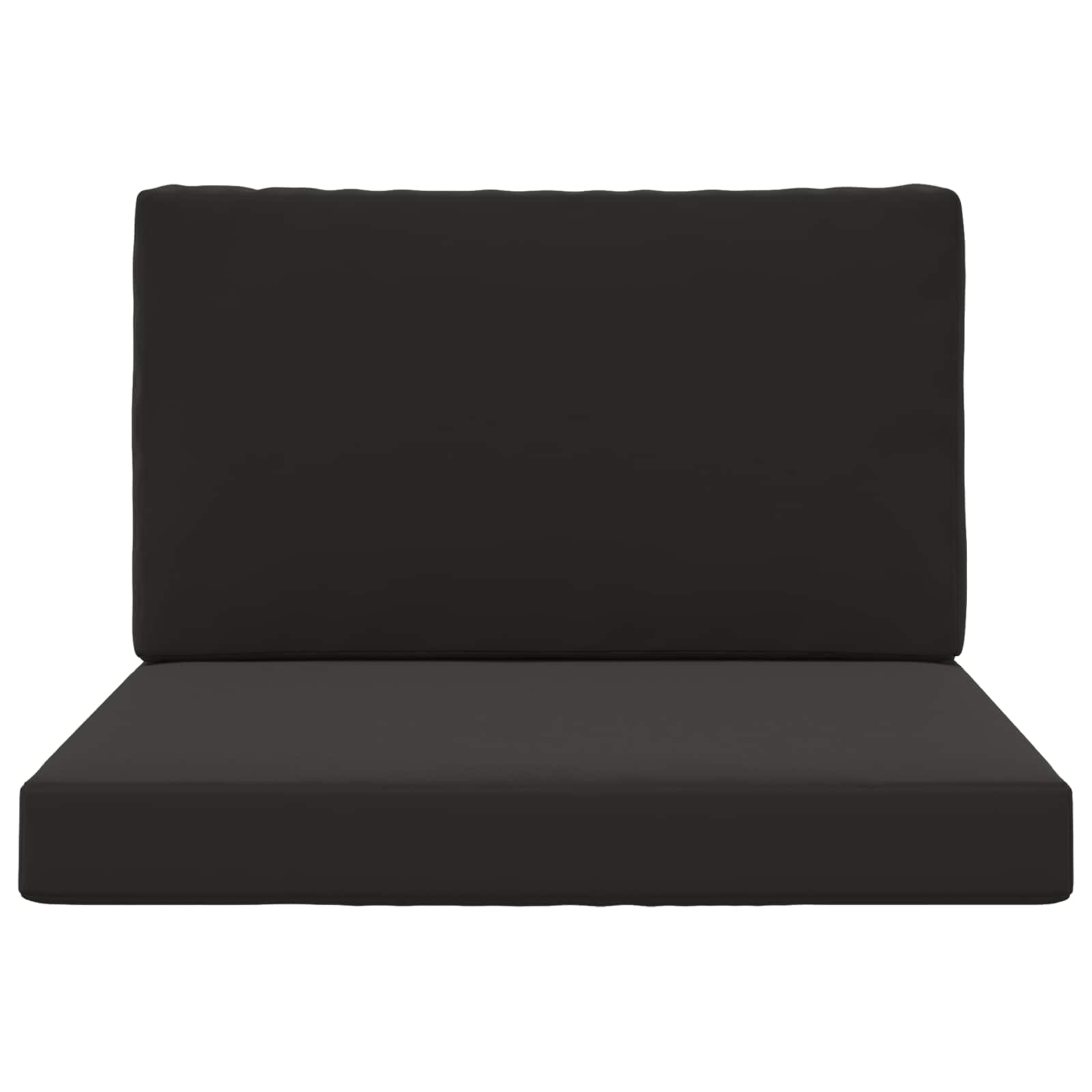 Lauko sofa pagalvėlė 2 pcs Juodas Poliesteris