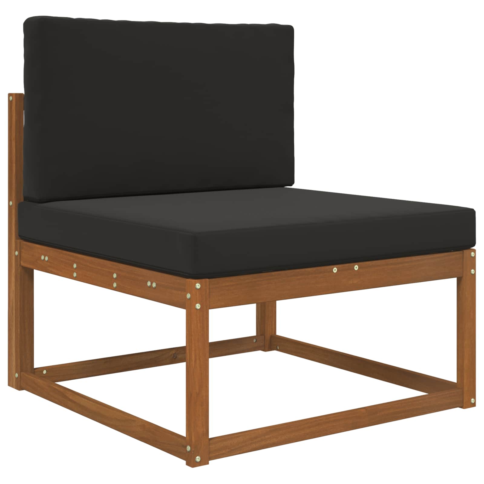 Lauko sofa pagalvėlė 2 pcs Juodas Poliesteris