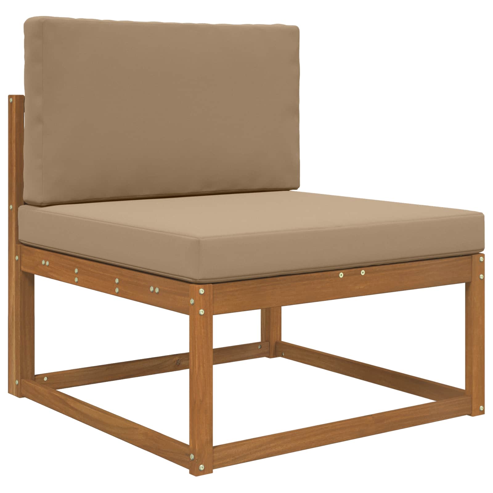 Lauko sofa pagalvėlė 2 pcs Taupe Poliesteris