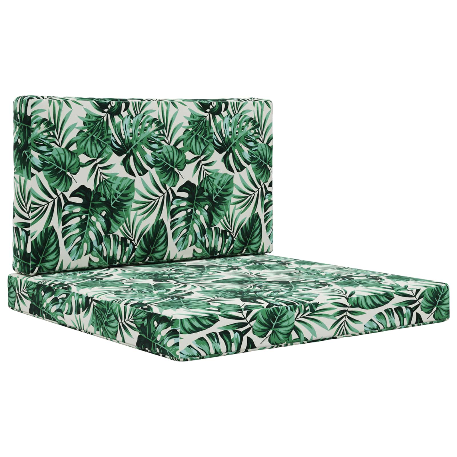 Lauko sofa pagalvėlė 2 pcs Lapų raštas Poliesteris