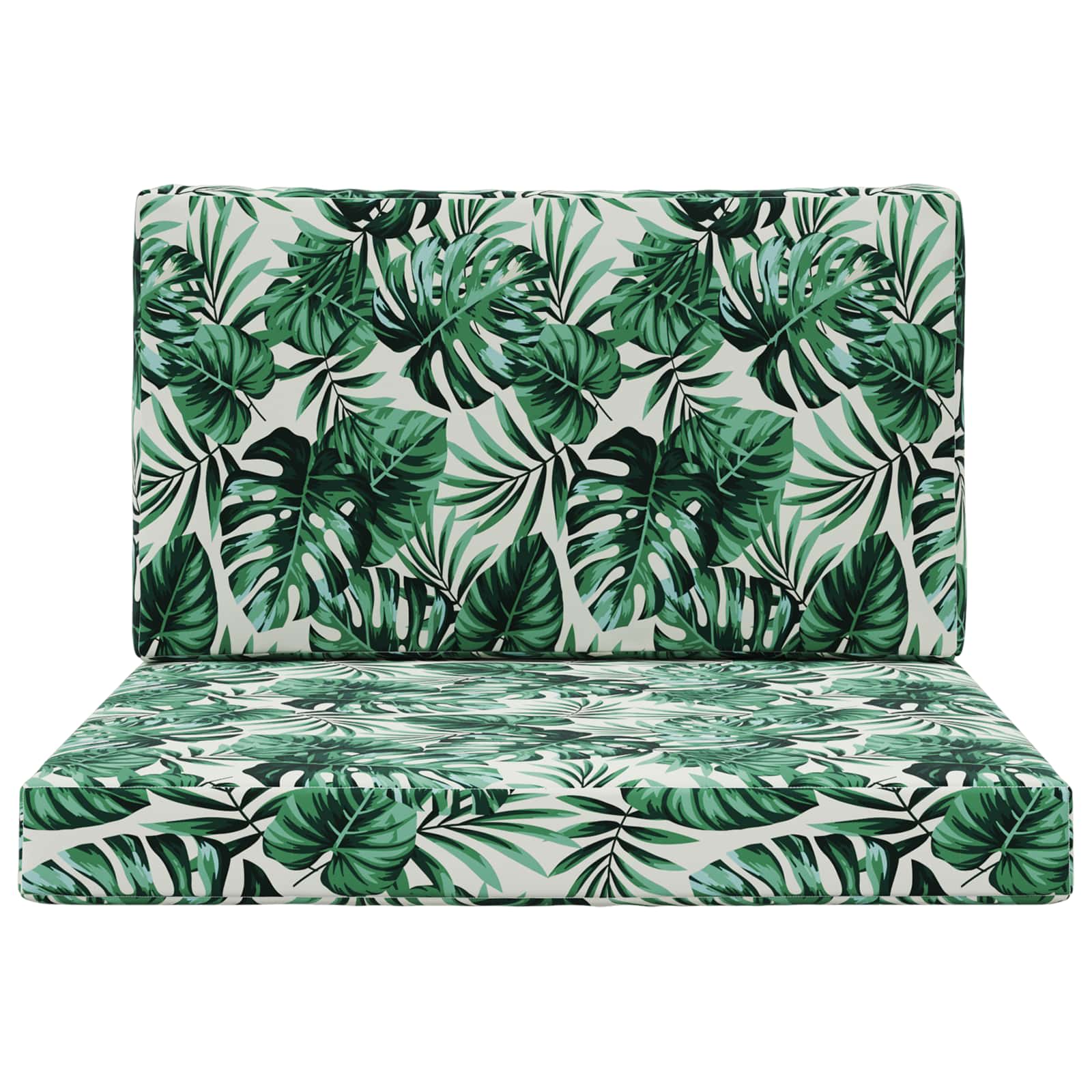 Lauko sofa pagalvėlė 2 pcs Lapų raštas Poliesteris