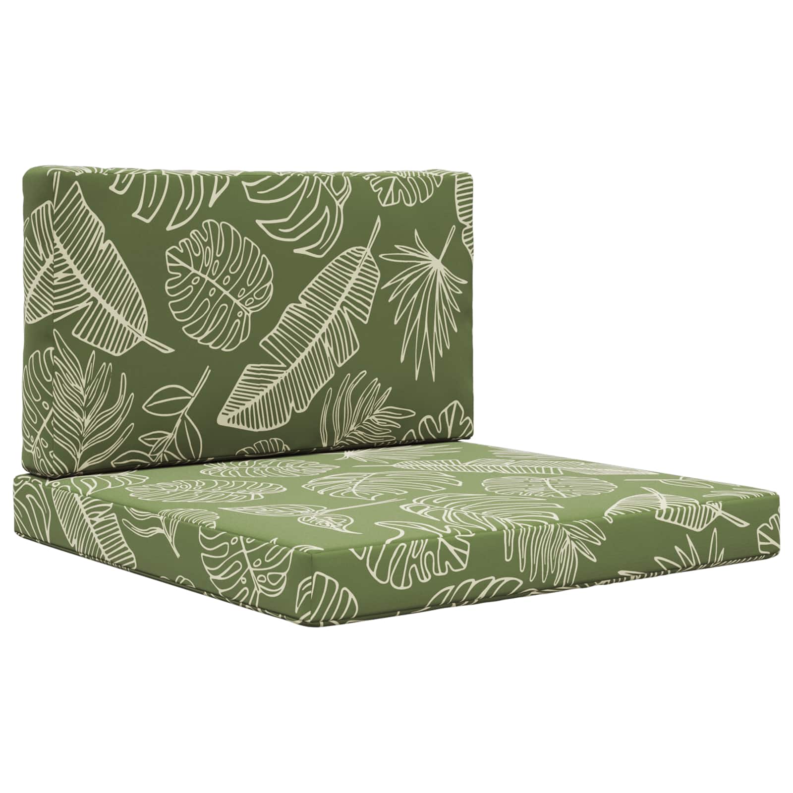 Lauko sofa pagalvėlė 2 pcs Lapų dizainas Poliesteris