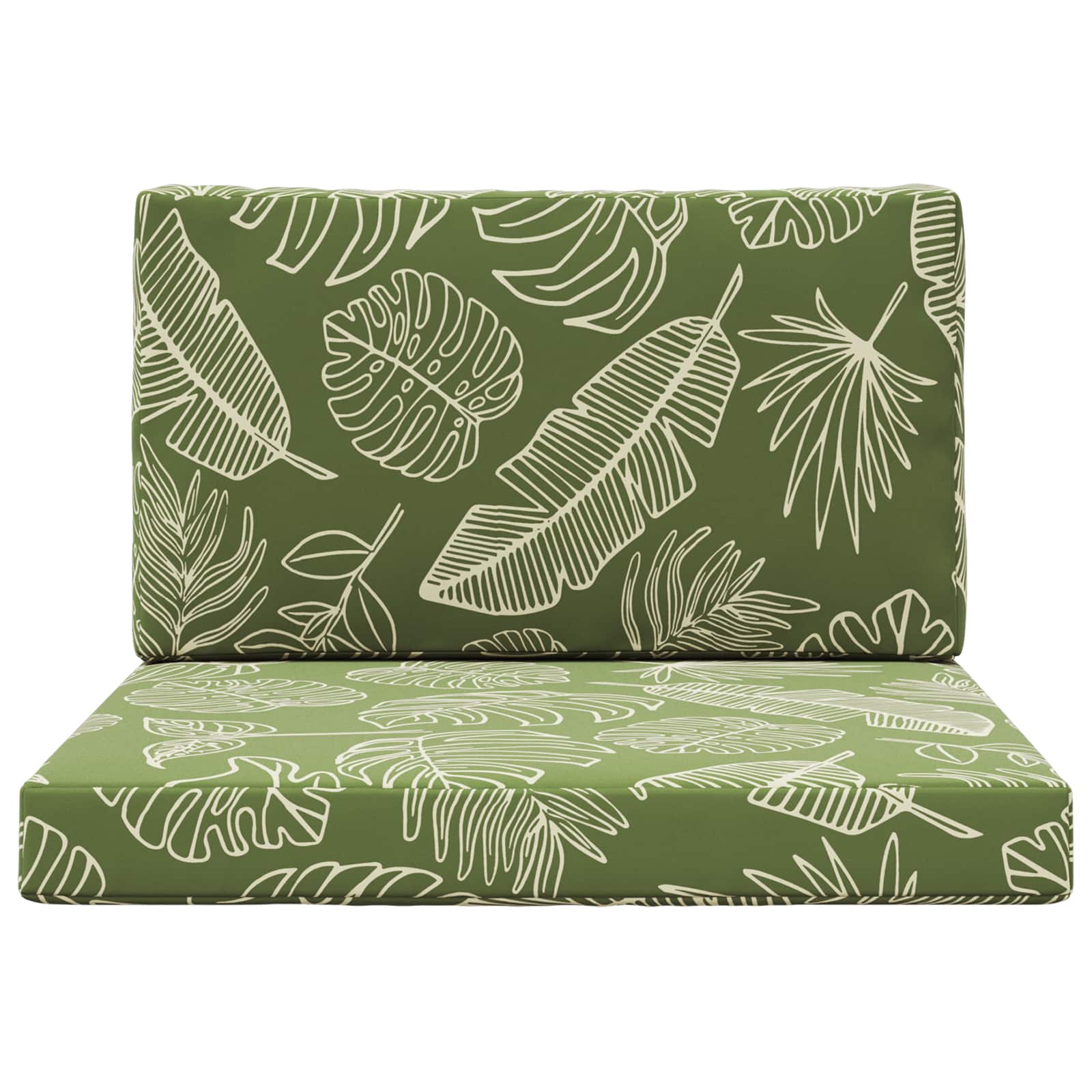 Lauko sofa pagalvėlė 2 pcs Lapų dizainas Poliesteris