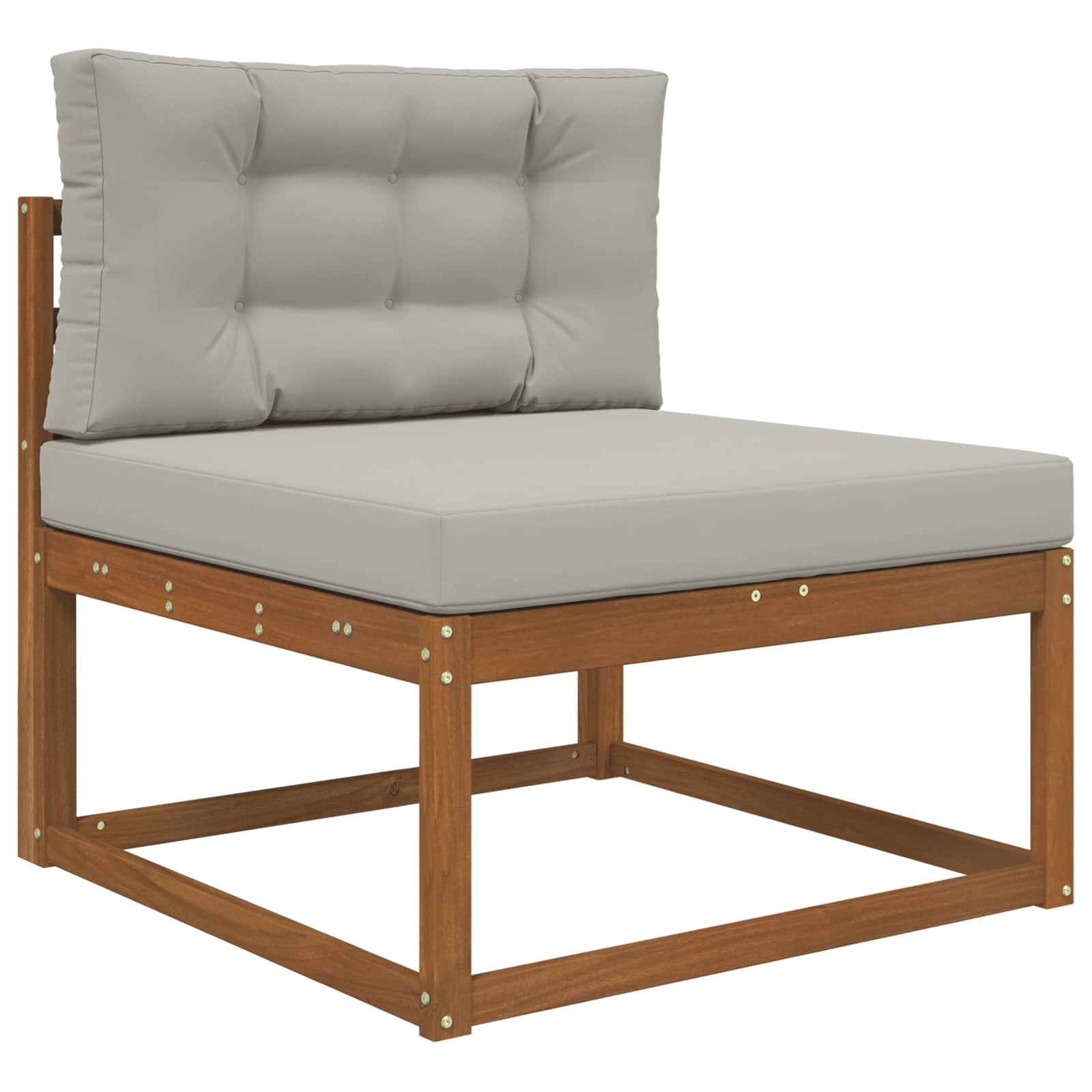 Lauko sofa pagalvėlė 2 pcs Pilka Poliesteris
