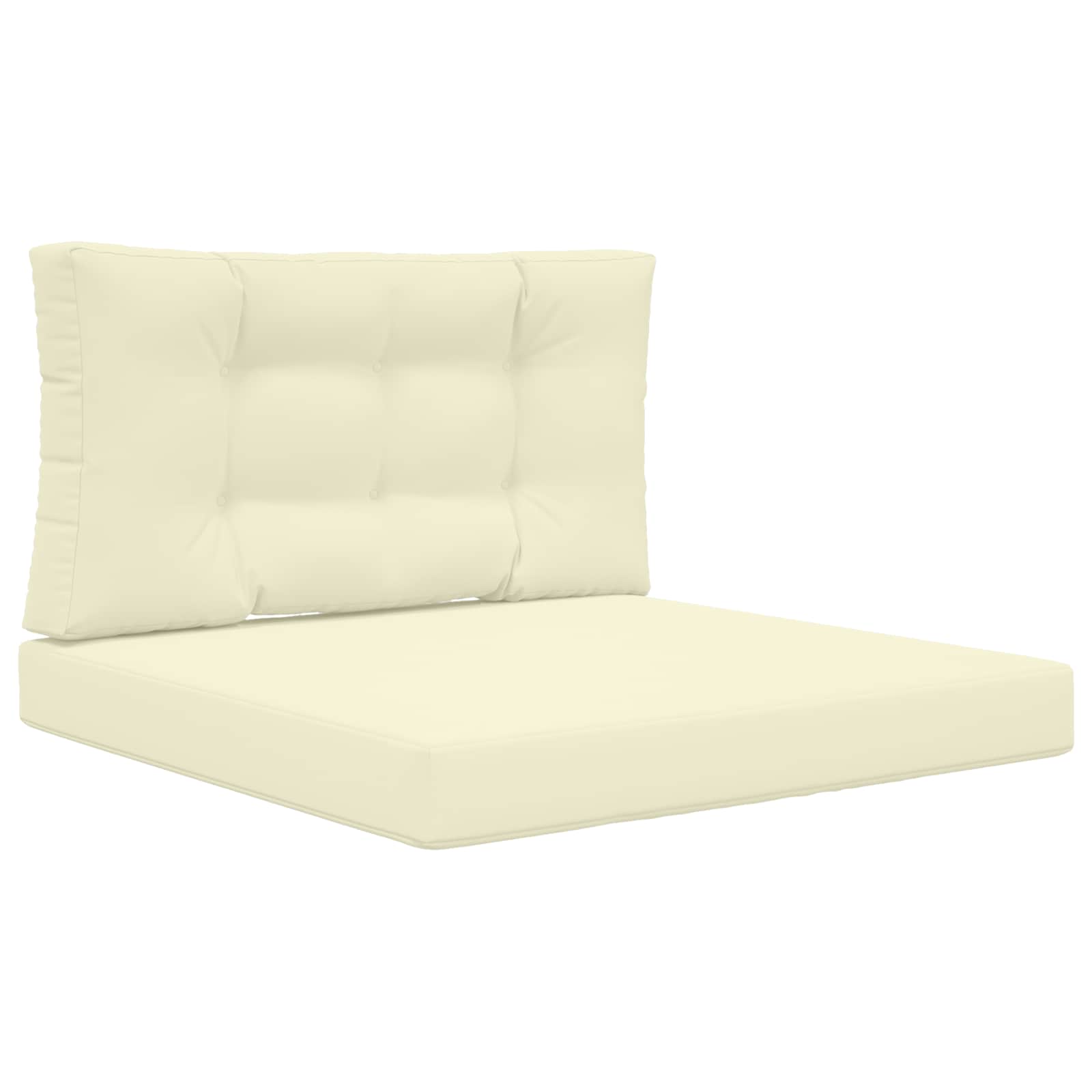 Lauko sofa pagalvėlė 2 pcs Kreminė Poliesteris