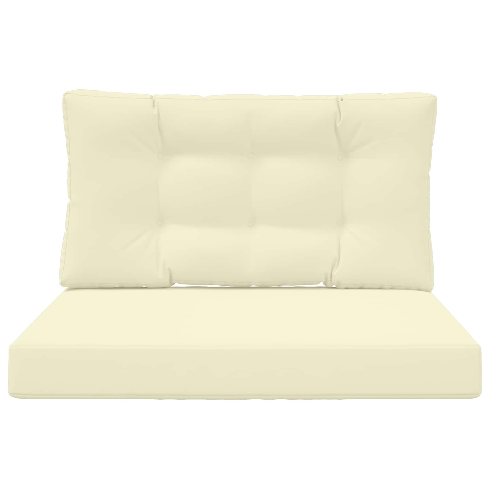 Lauko sofa pagalvėlė 2 pcs Kreminė Poliesteris