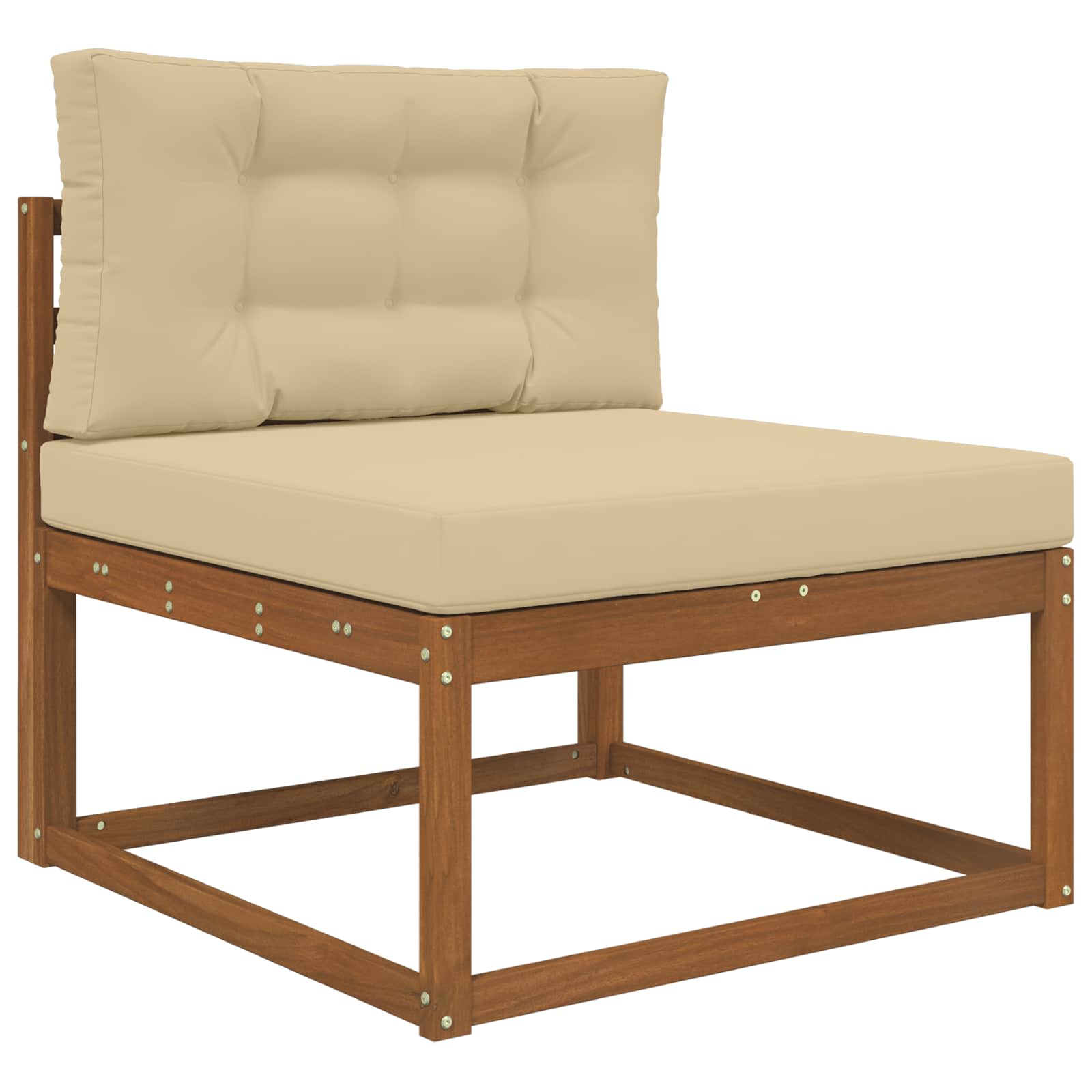 Lauko sofa pagalvėlė 2 pcs Smėlio Poliesteris