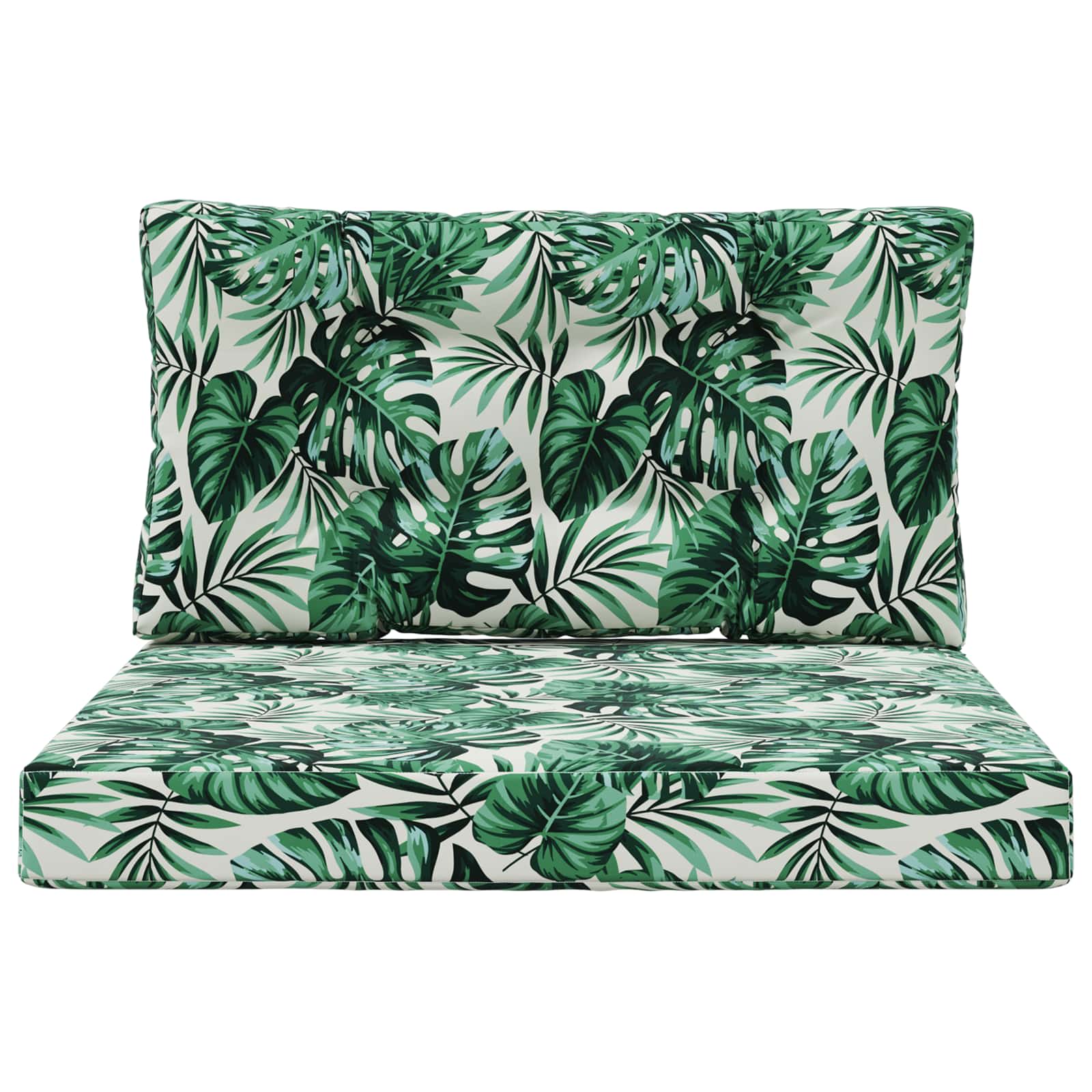Lauko sofa pagalvėlė 2 pcs Lapų raštas Poliesteris