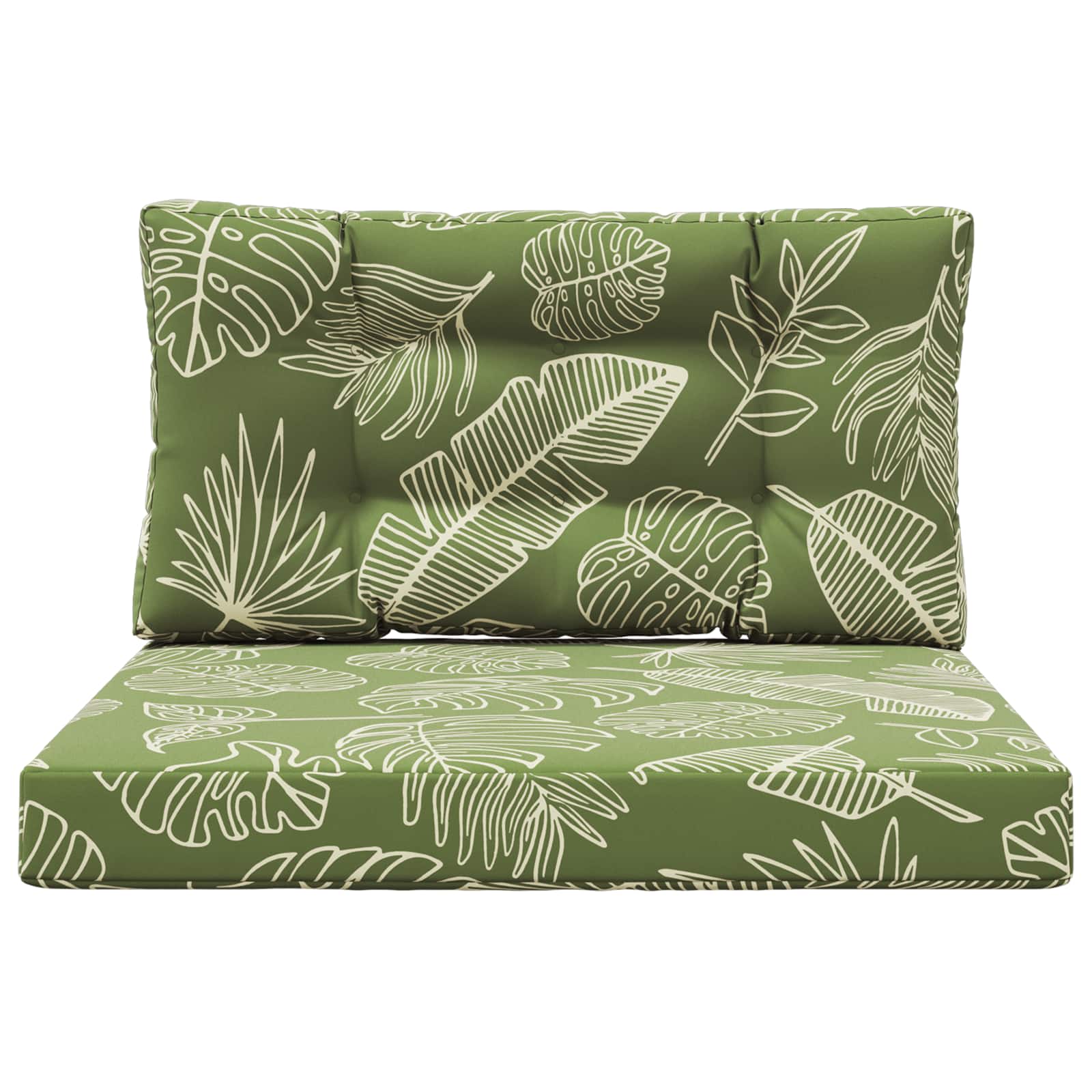Lauko sofa pagalvėlė 2 pcs Lapų dizainas Poliesteris