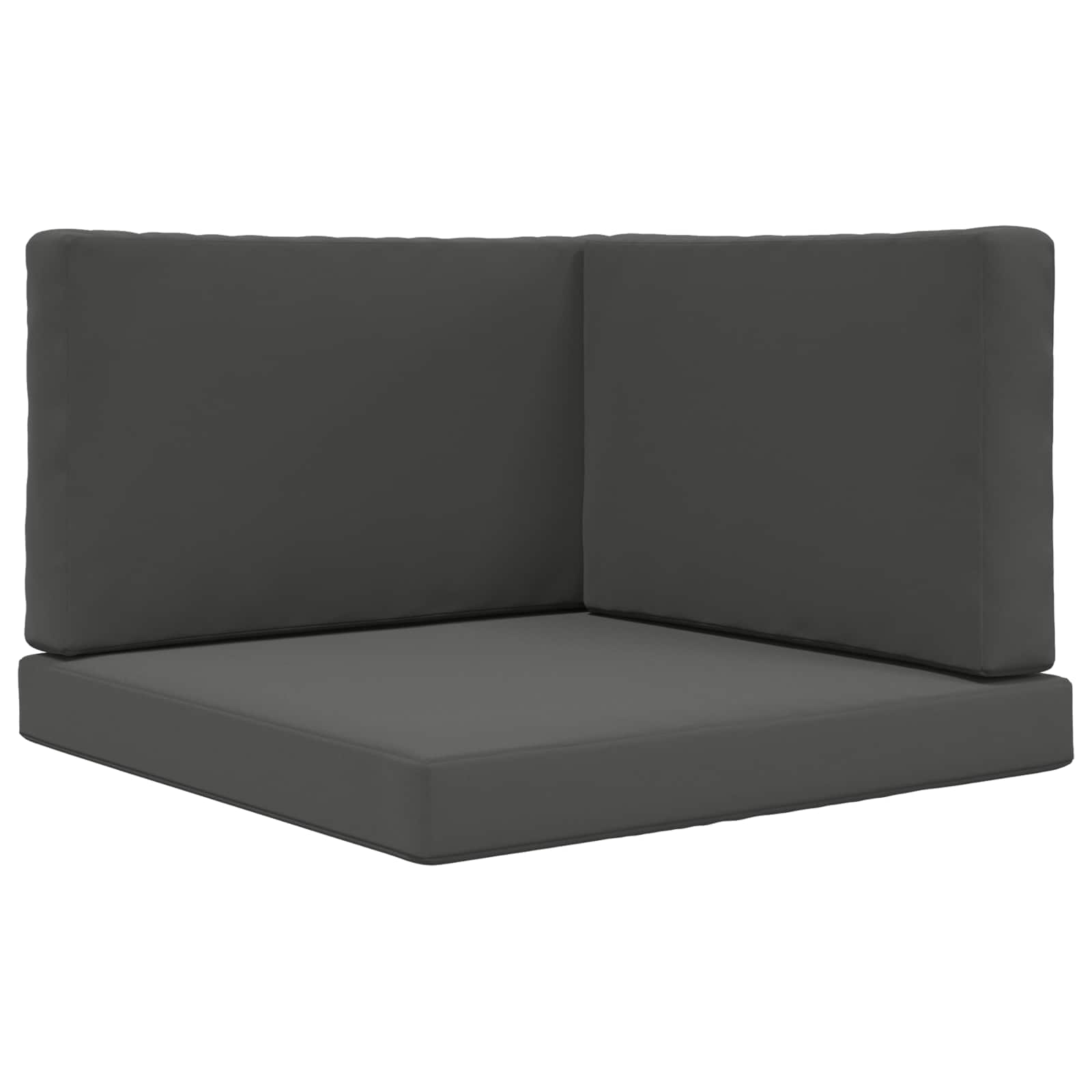 Lauko sofa pagalvėlė 3 pcs Antracitas Poliesteris