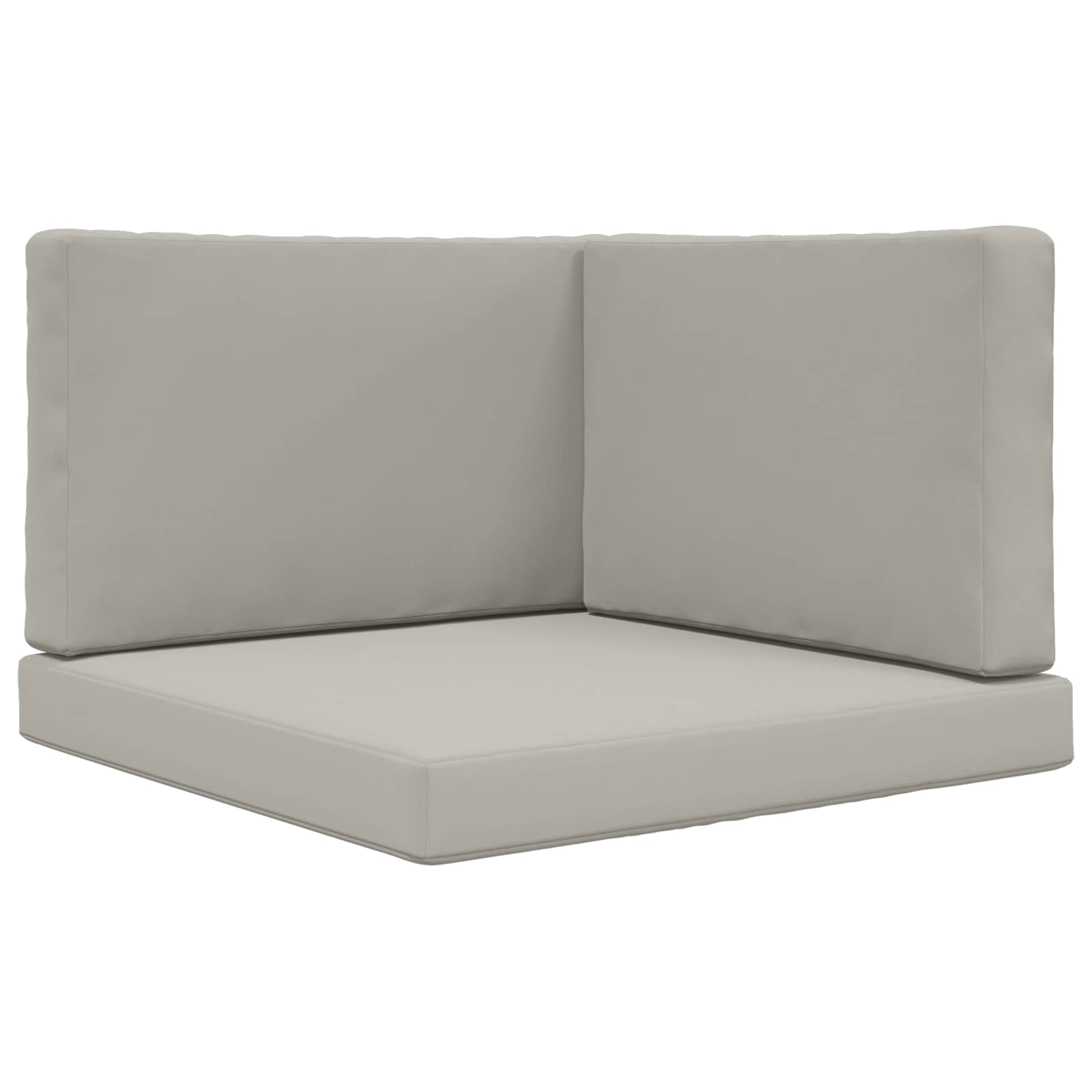 Lauko sofa pagalvėlė 3 pcs Pilka Poliesteris