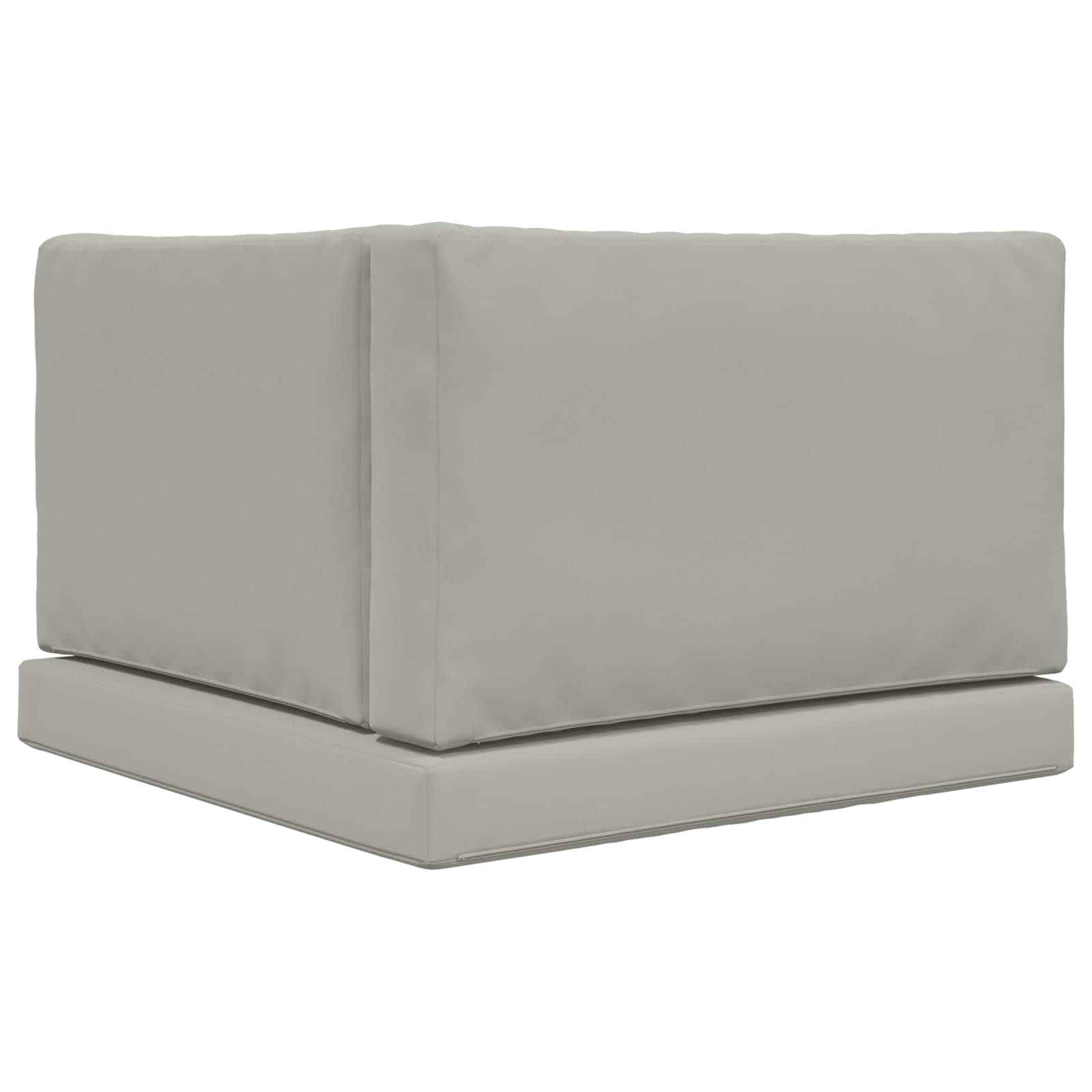 Lauko sofa pagalvėlė 3 pcs Pilka Poliesteris