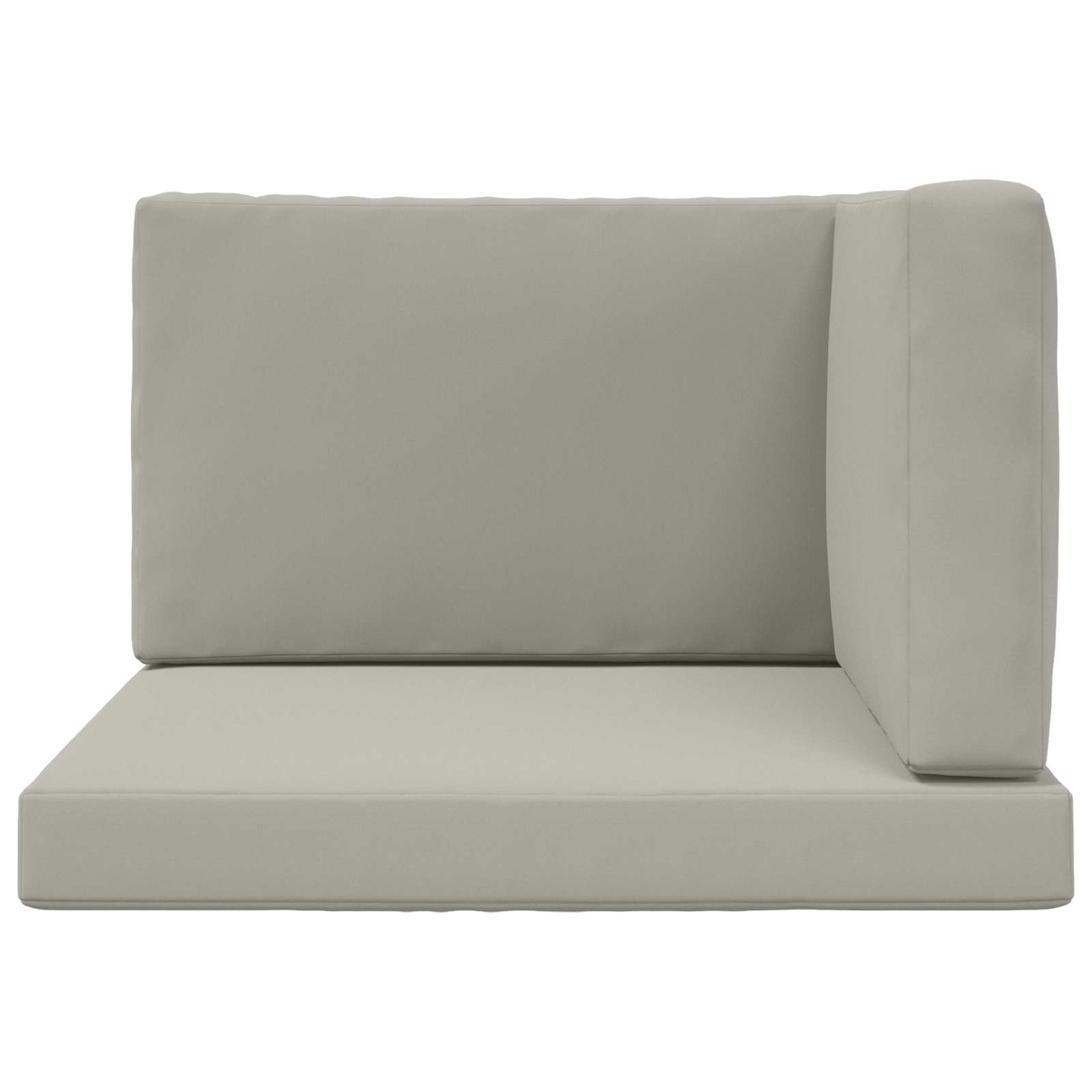 Lauko sofa pagalvėlė 3 pcs Pilka Poliesteris