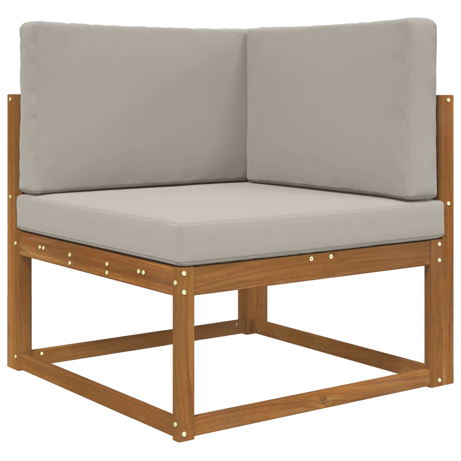 Lauko sofa pagalvėlė 3 pcs Pilka Poliesteris