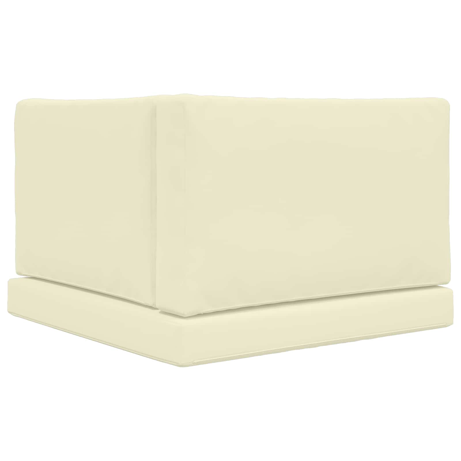 Lauko sofa pagalvėlė 3 pcs Kreminė Poliesteris