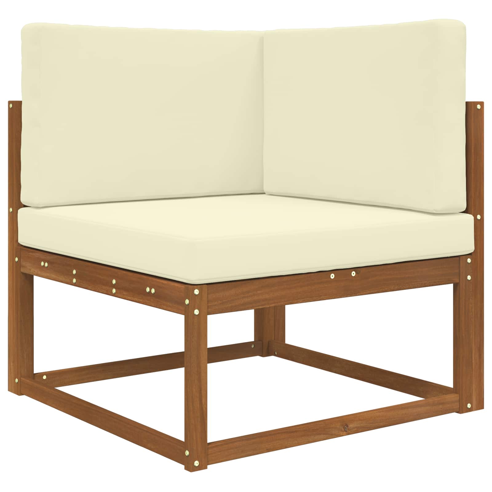 Lauko sofa pagalvėlė 3 pcs Kreminė Poliesteris