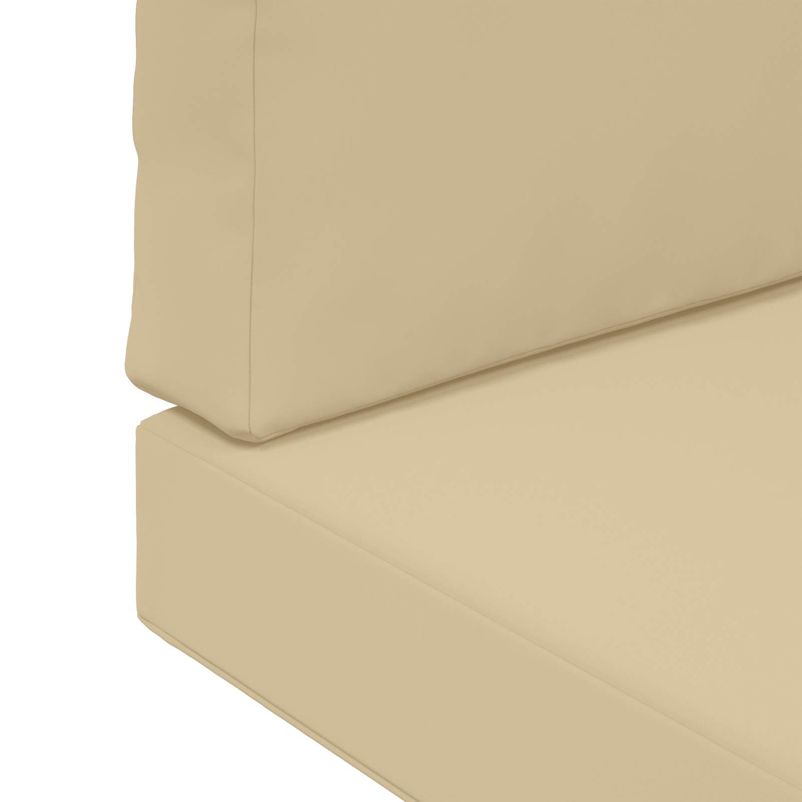 Lauko sofa pagalvėlė 3 pcs Smėlio Poliesteris