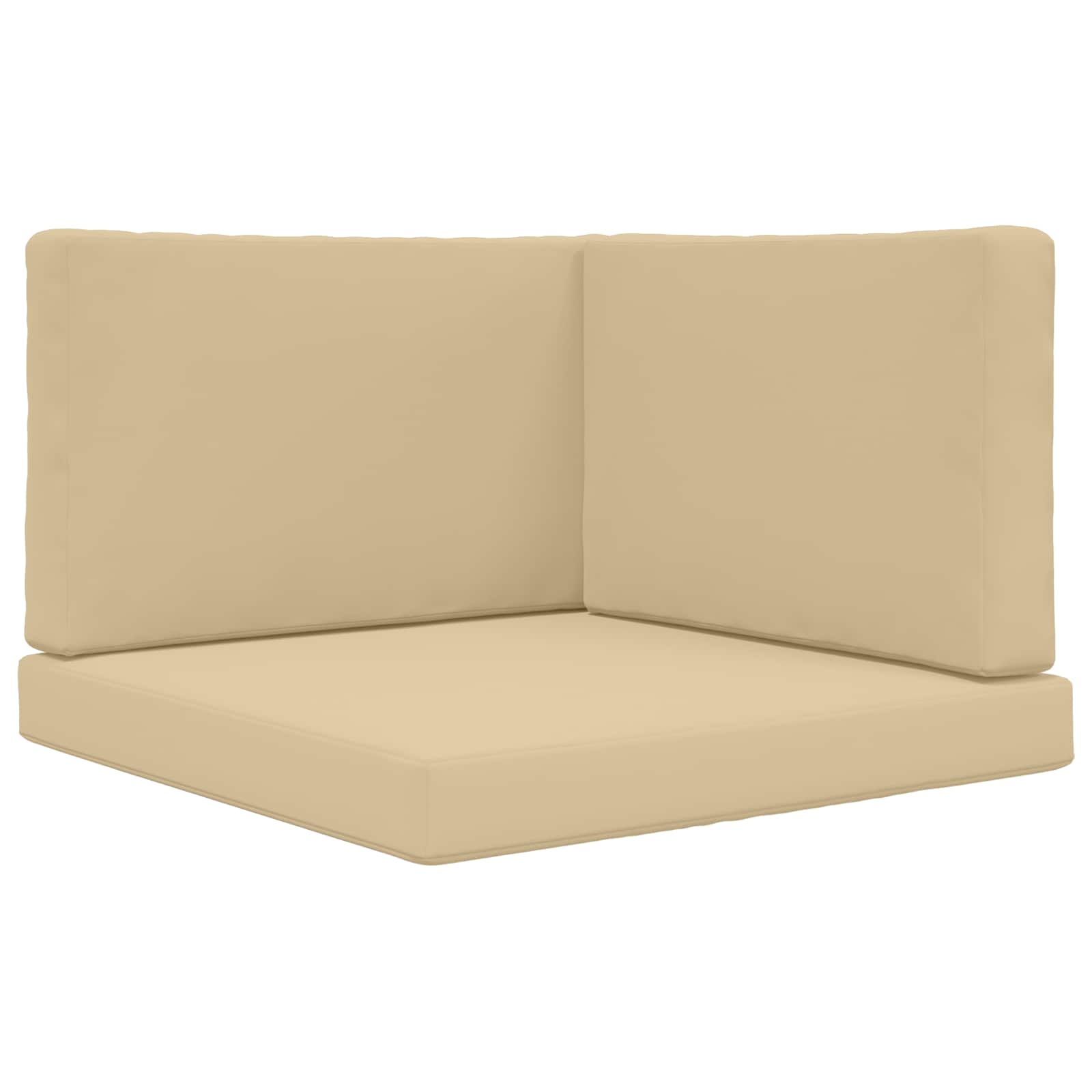 Lauko sofa pagalvėlė 3 pcs Smėlio Poliesteris