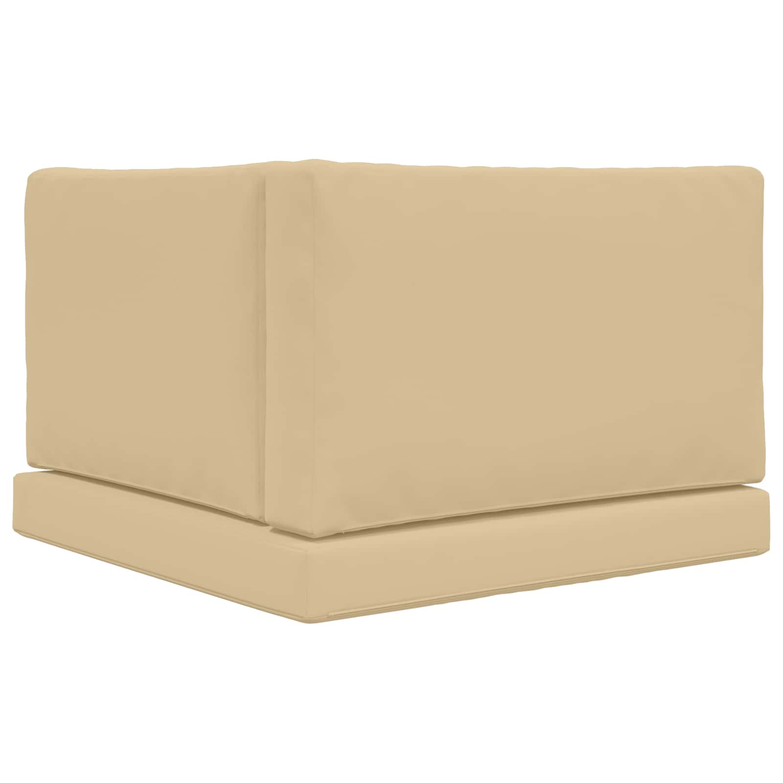 Lauko sofa pagalvėlė 3 pcs Smėlio Poliesteris