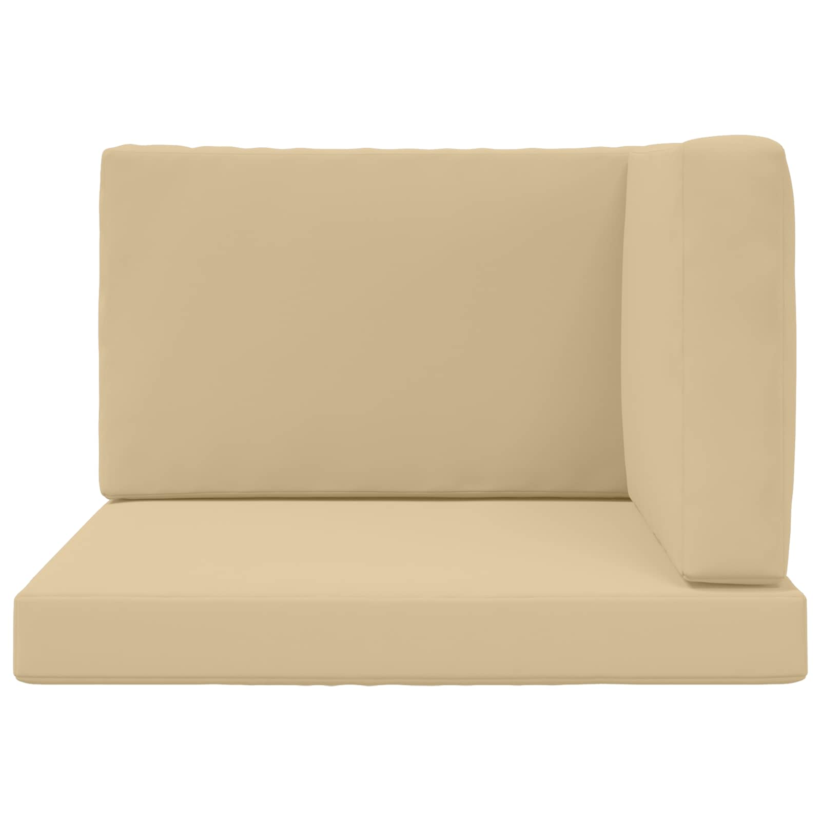 Lauko sofa pagalvėlė 3 pcs Smėlio Poliesteris