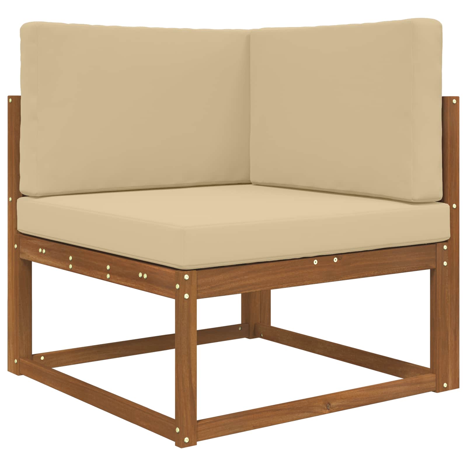Lauko sofa pagalvėlė 3 pcs Smėlio Poliesteris