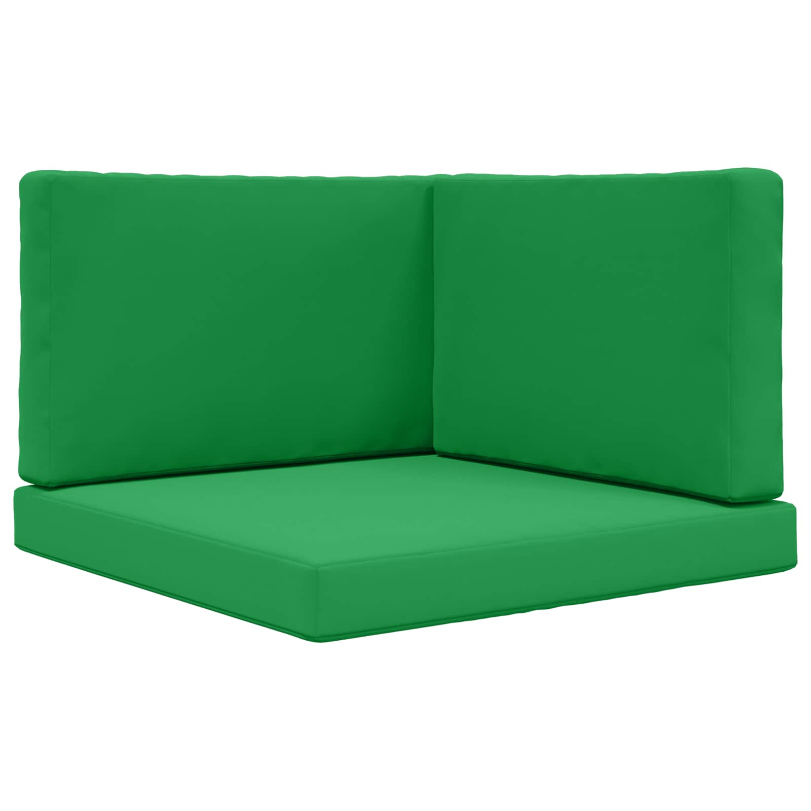 Lauko sofa pagalvėlė 3 pcs Žalia Poliesteris