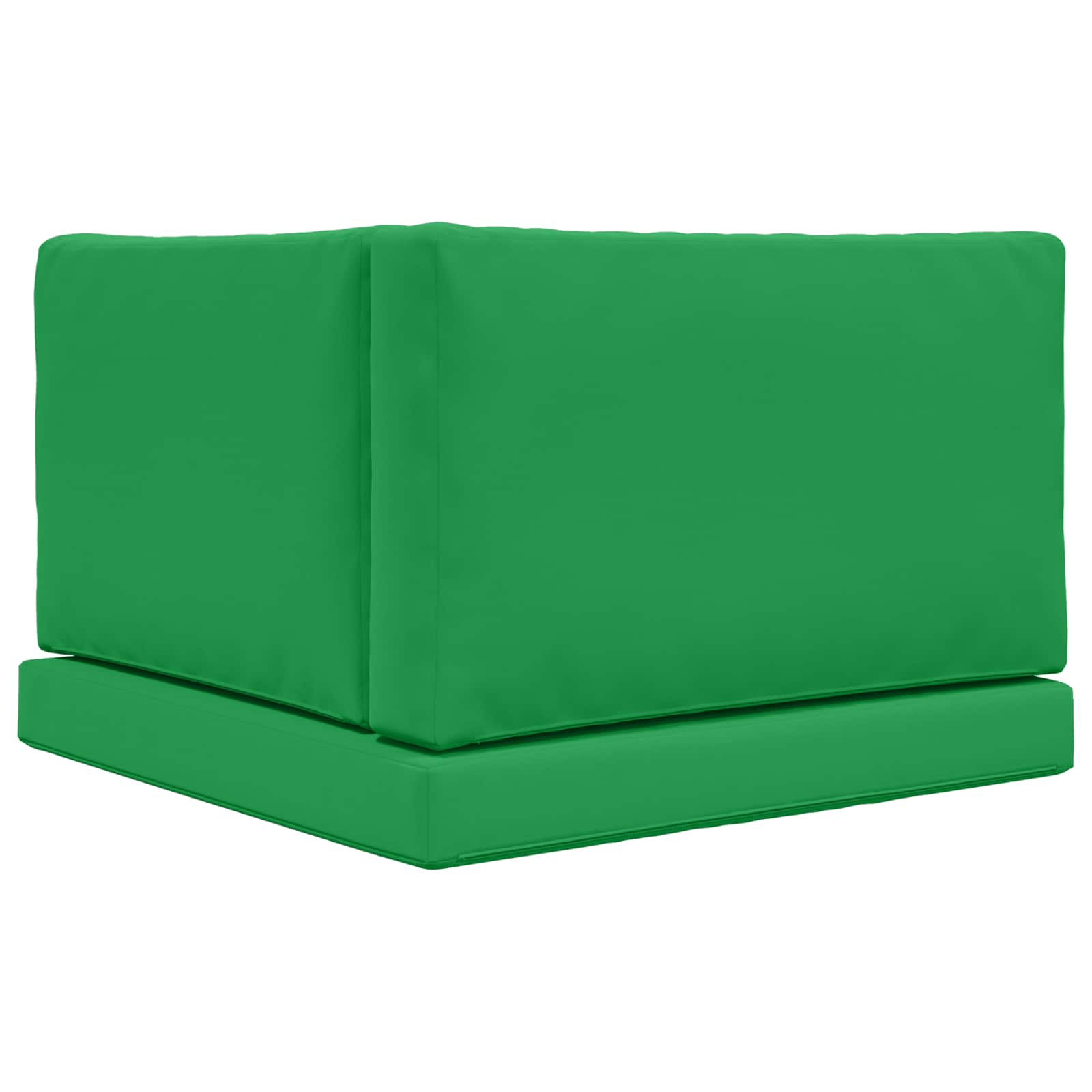 Lauko sofa pagalvėlė 3 pcs Žalia Poliesteris