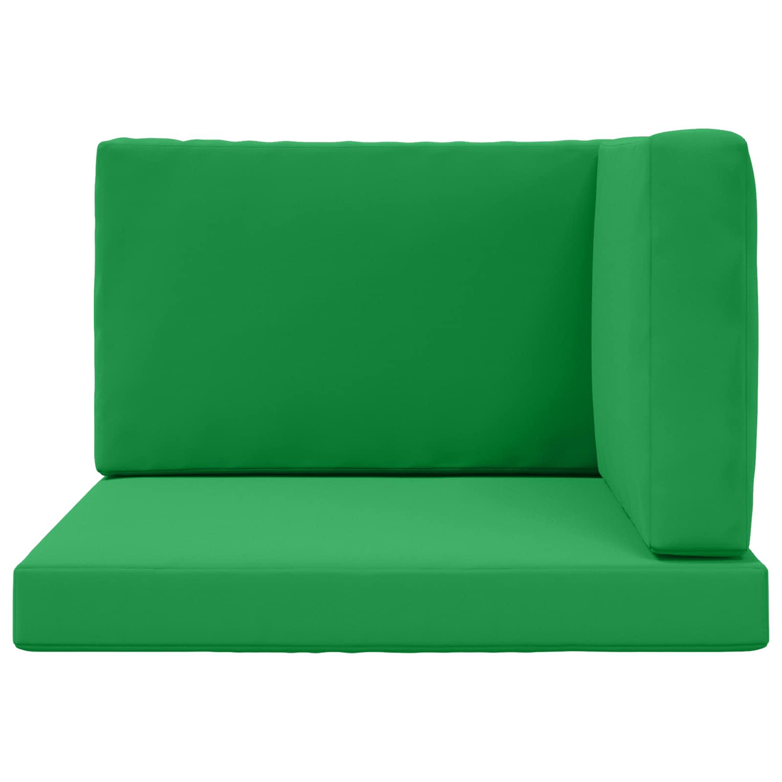 Lauko sofa pagalvėlė 3 pcs Žalia Poliesteris