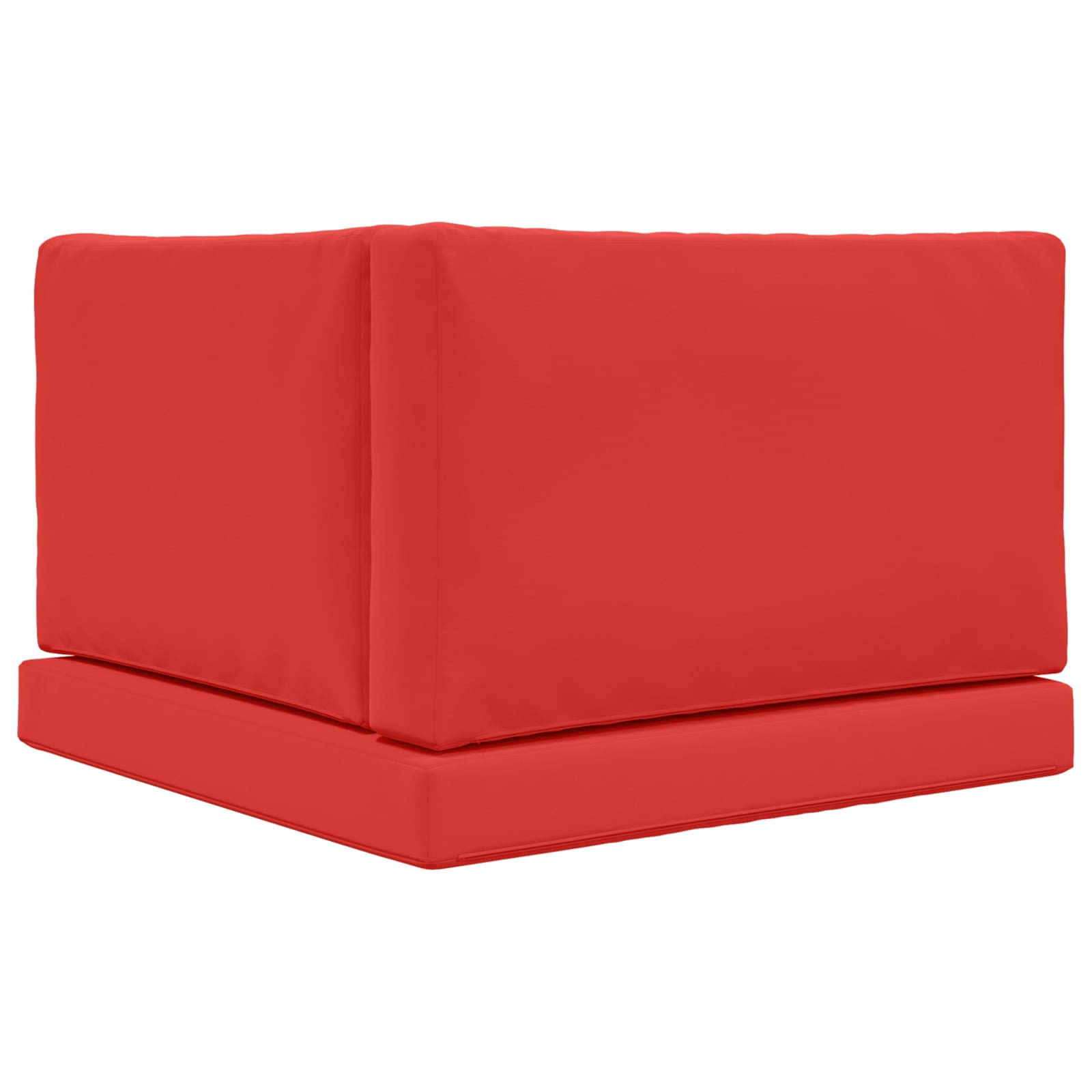 Lauko sofa pagalvėlė 3 pcs Raudona Poliesteris