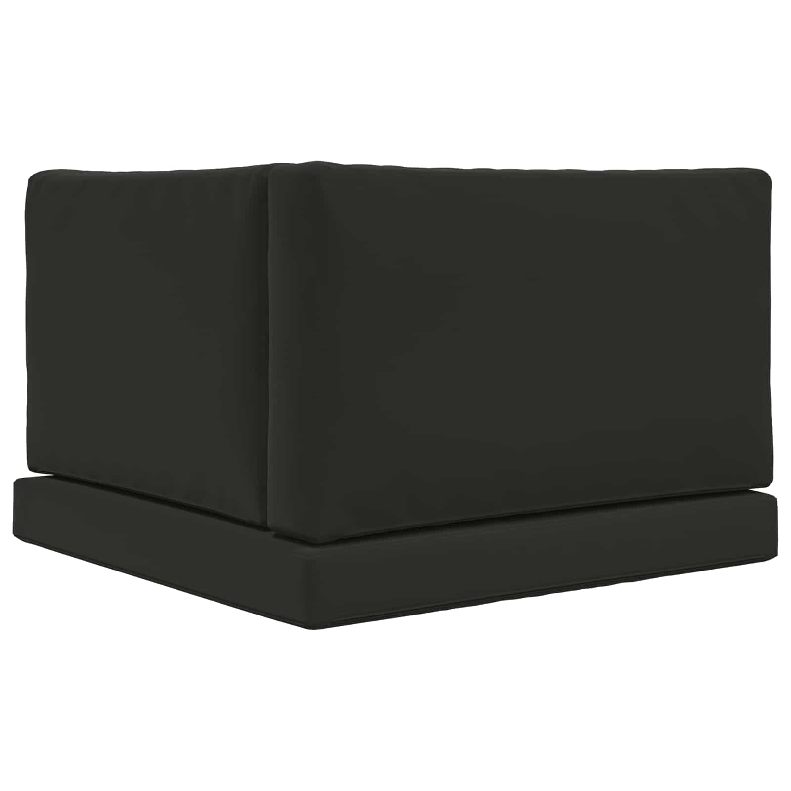 Lauko sofa pagalvėlė 3 pcs Juodas Poliesteris