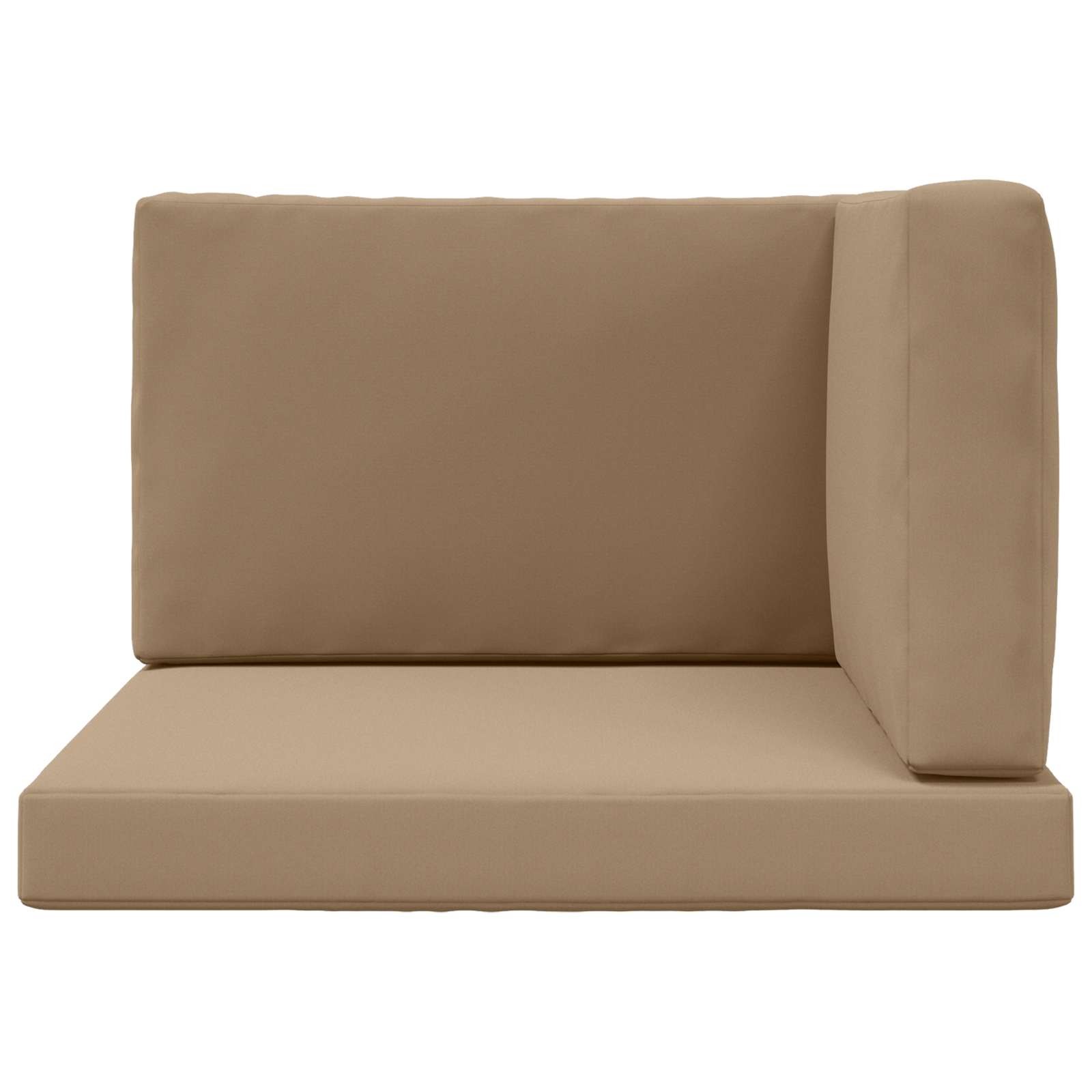 Lauko sofa pagalvėlė 3 pcs Taupe Poliesteris