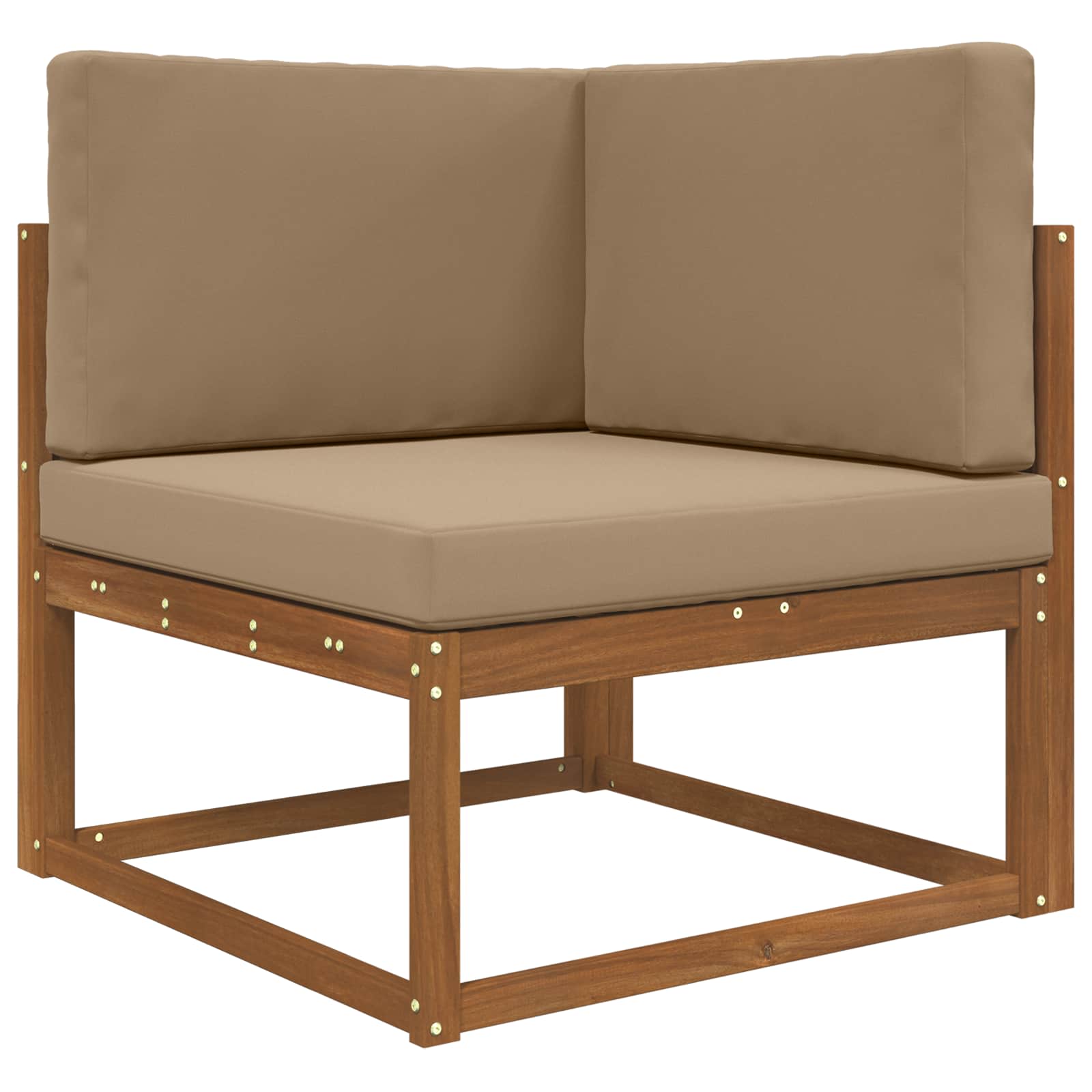 Lauko sofa pagalvėlė 3 pcs Taupe Poliesteris