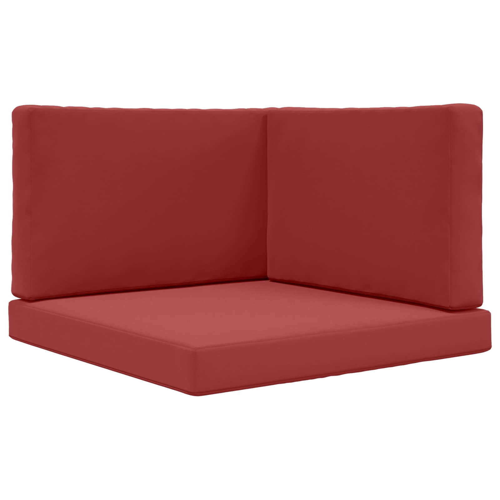 Lauko sofa pagalvėlė 3 pcs Vyno raudonumo Poliesteris