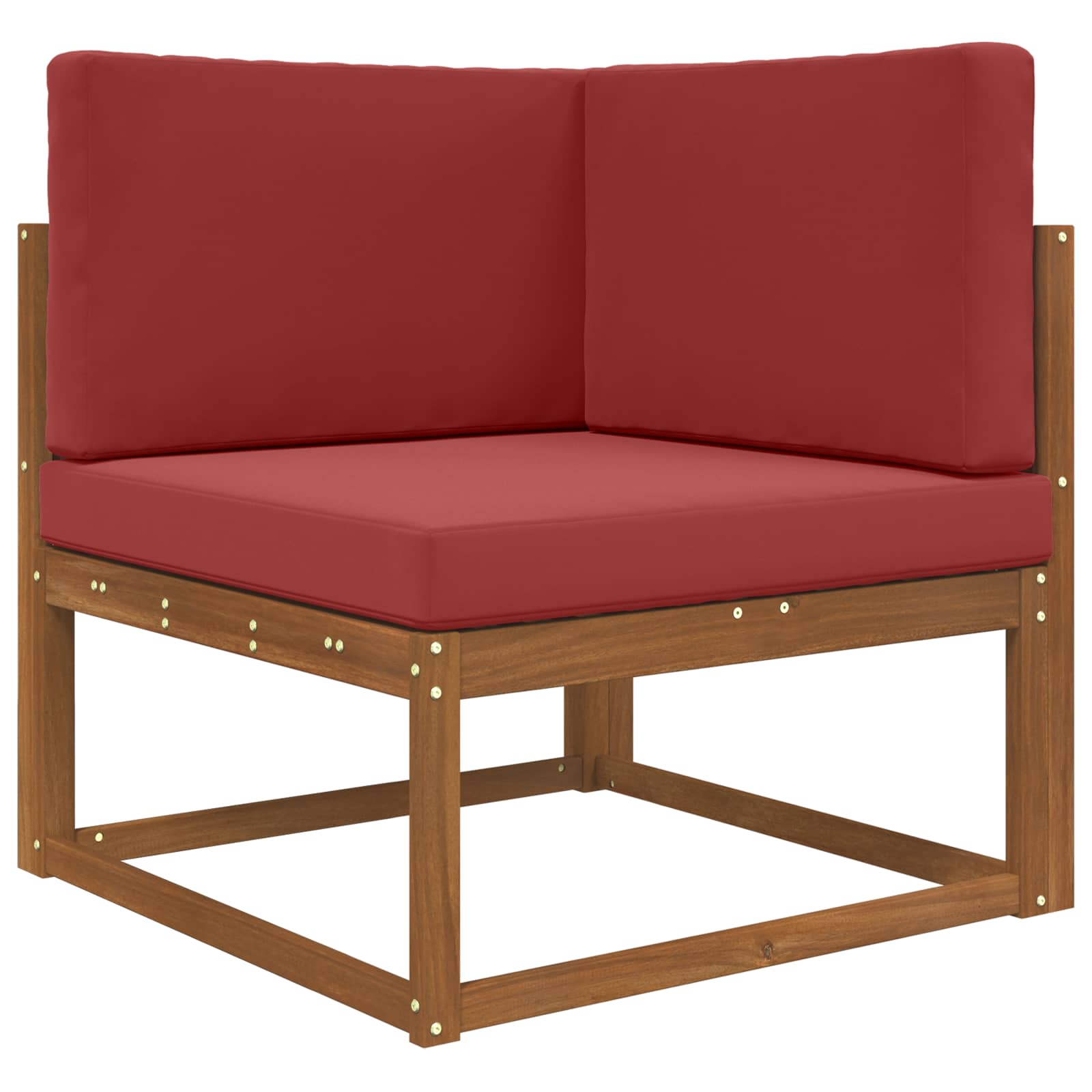 Lauko sofa pagalvėlė 3 pcs Vyno raudonumo Poliesteris