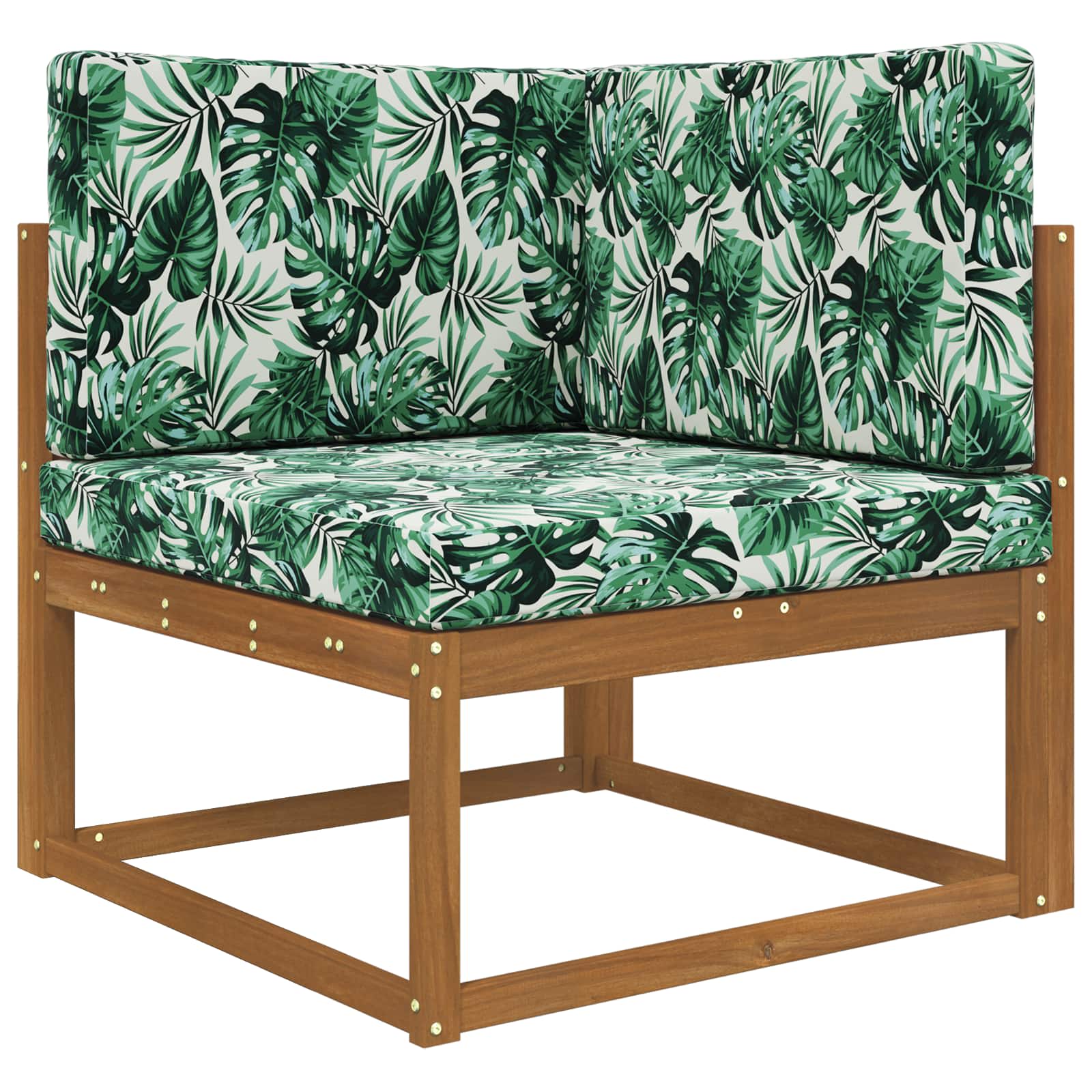 Lauko sofa pagalvėlė 3 pcs Lapų raštas Poliesteris