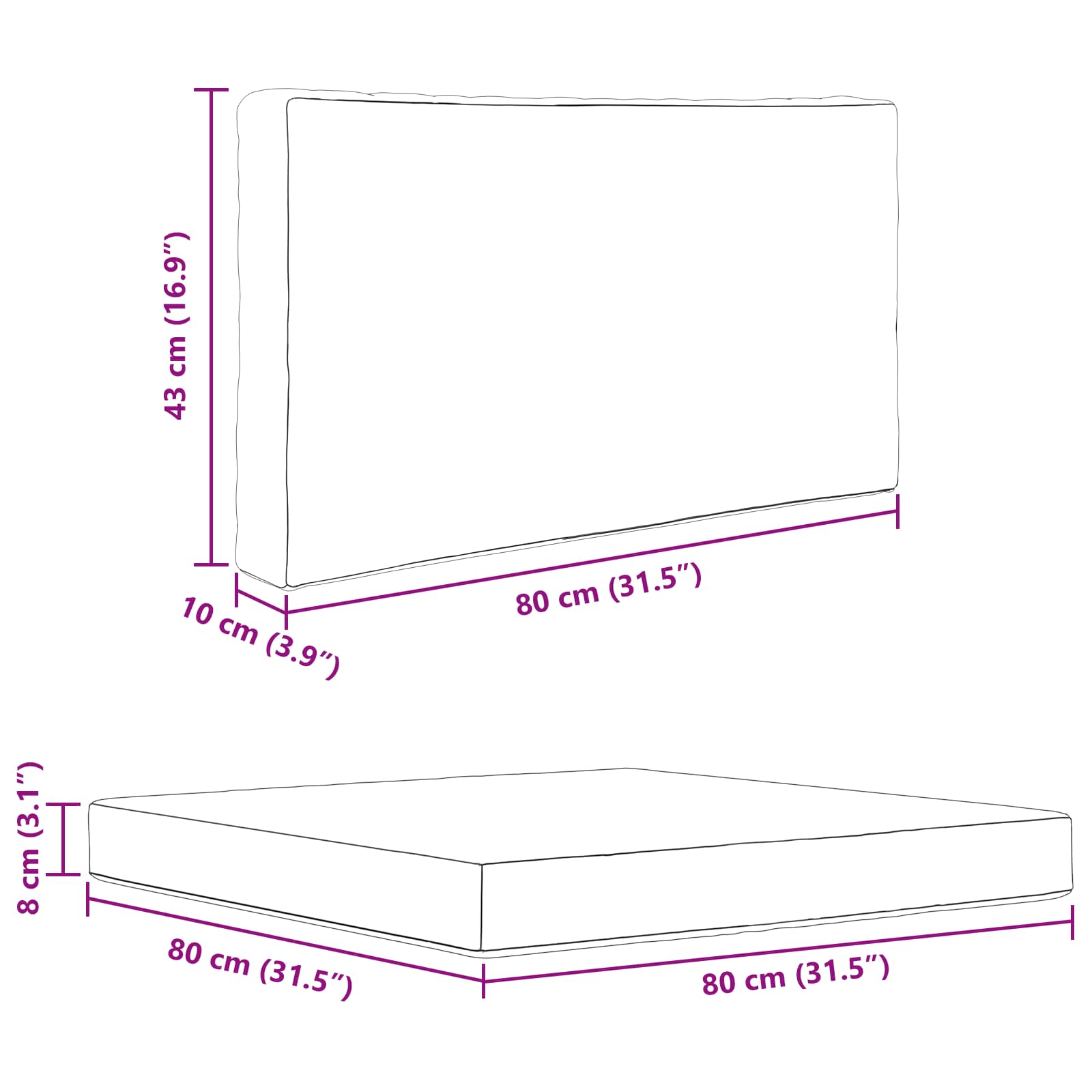 Lauko sofa pagalvėlė 3 pcs spalvingas Poliesteris