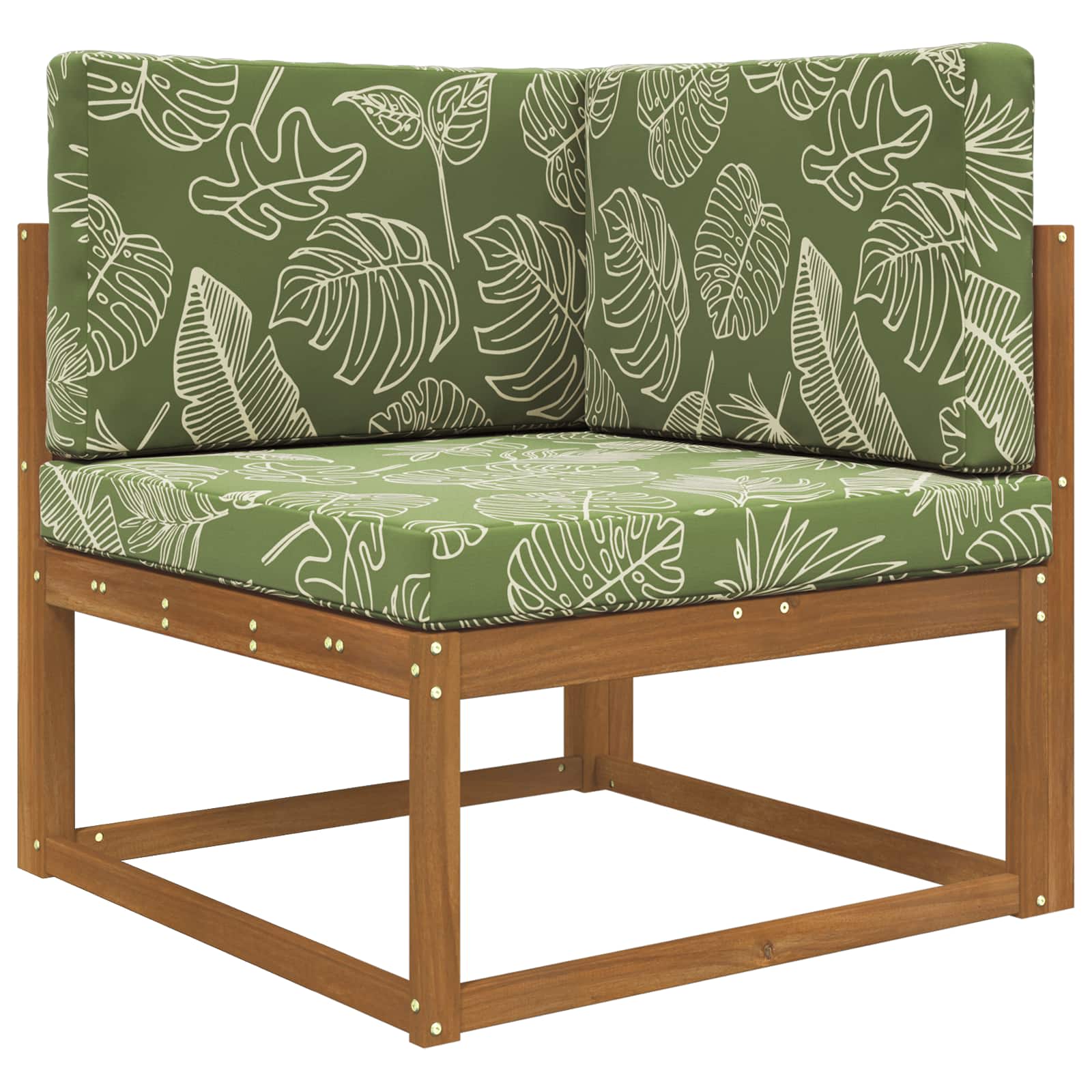 Lauko sofa pagalvėlė 3 pcs Lapų dizainas Poliesteris