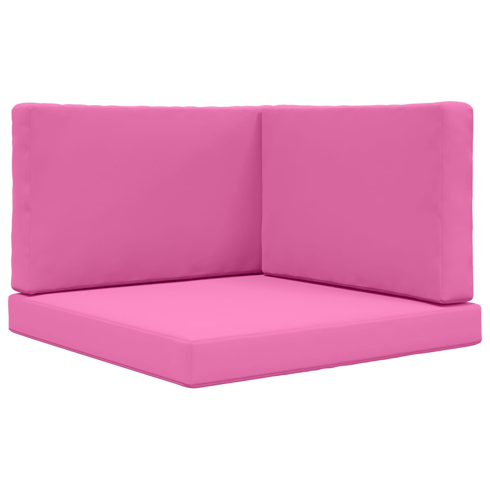 Lauko sofa pagalvėlė 3 pcs Rožinė Poliesteris
