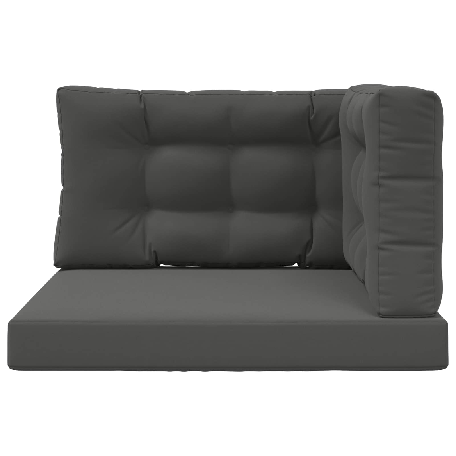 Lauko sofa pagalvėlė 3 pcs Antracitas Poliesteris