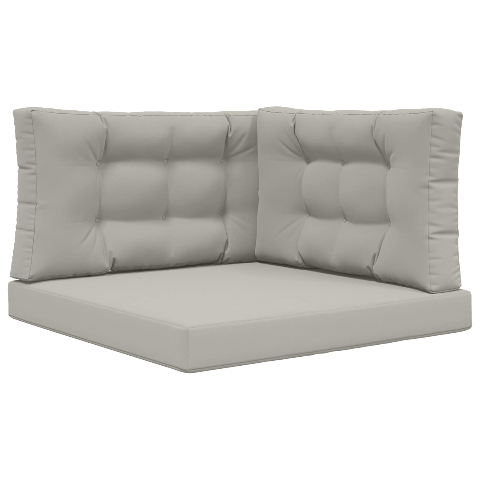 Lauko sofa pagalvėlė 3 pcs Pilka Poliesteris