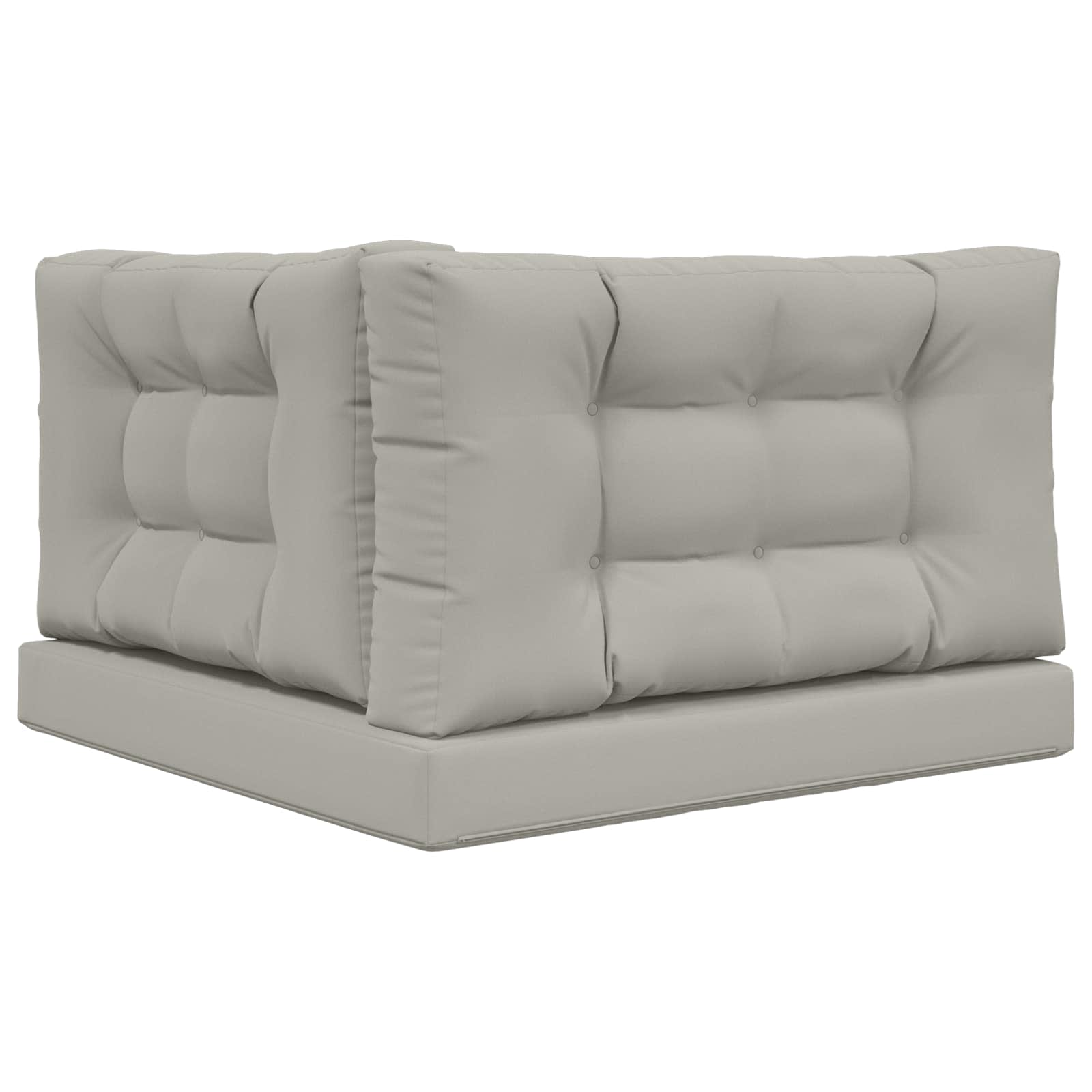 Lauko sofa pagalvėlė 3 pcs Pilka Poliesteris