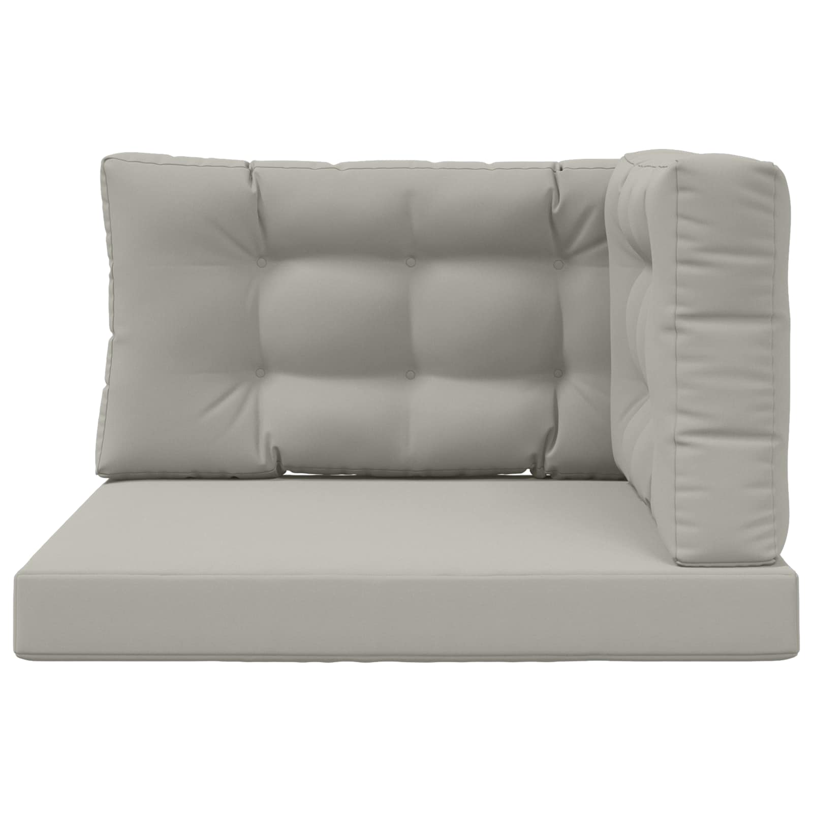 Lauko sofa pagalvėlė 3 pcs Pilka Poliesteris